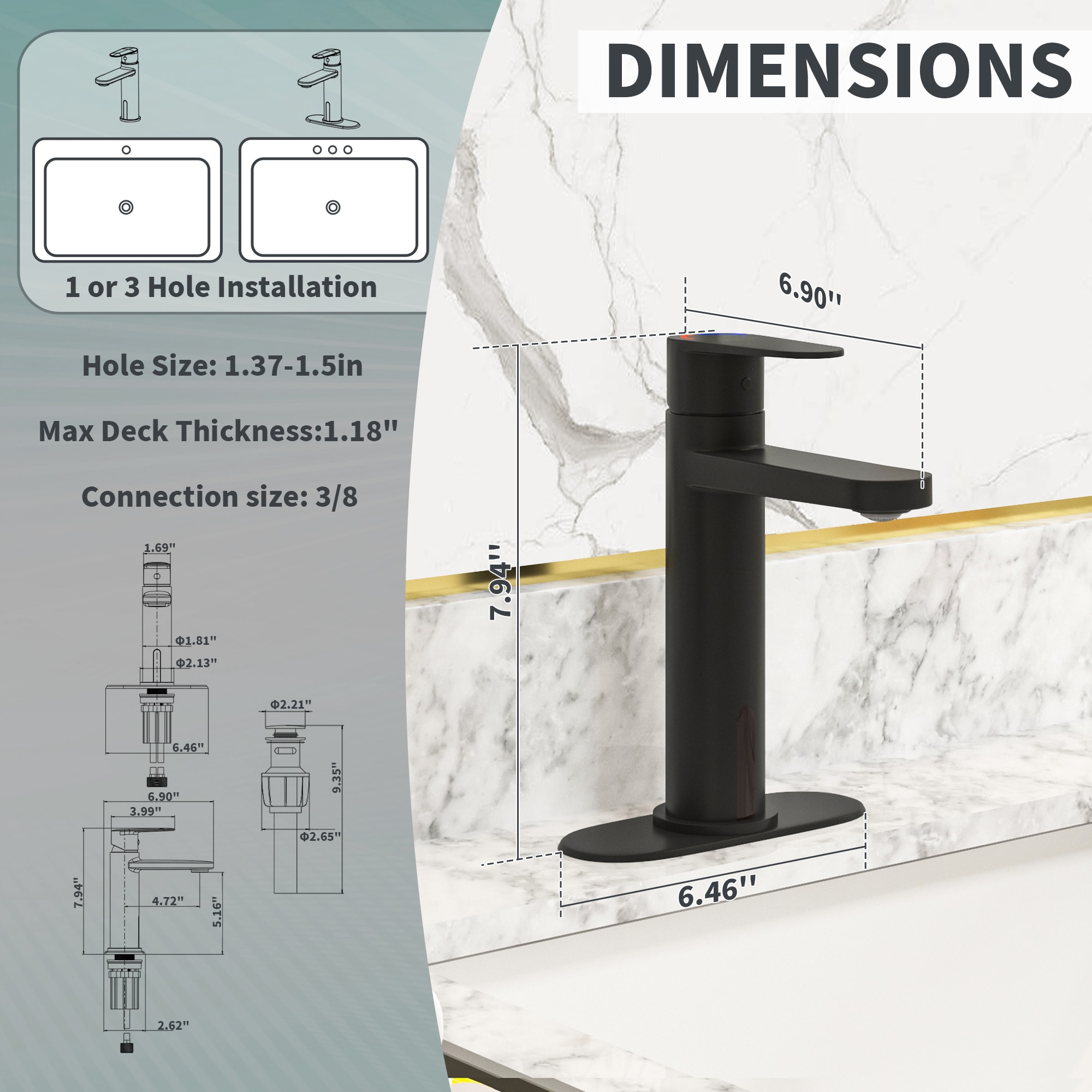 CASAINC CA-D0462-BN Kitchen-Faucets - View #4