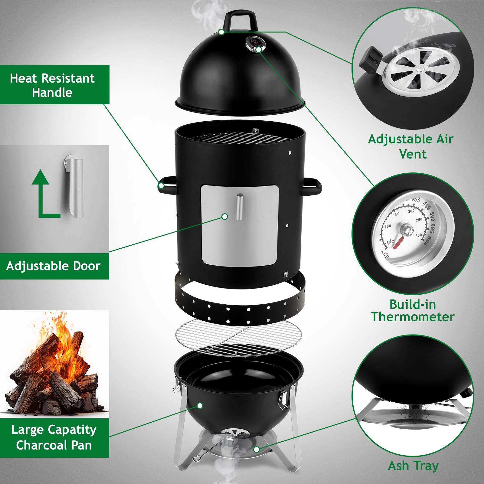 Winado LO1G57000849 Charcoal-Grills - View #5