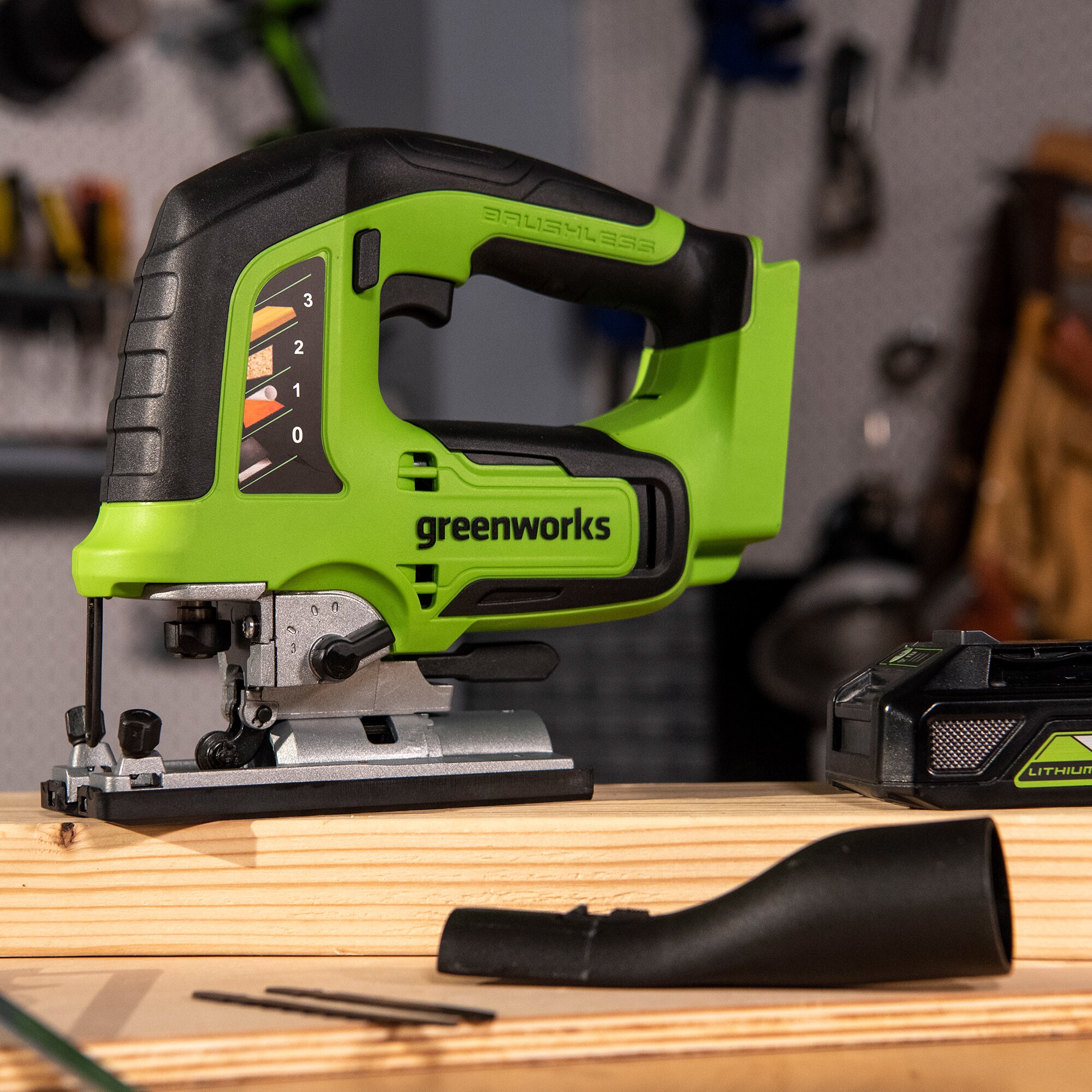 Greenworks 24-Volt 1-1/8-in SDS-Plus Variable Speed Cordless Rotary Hammer  Drill at