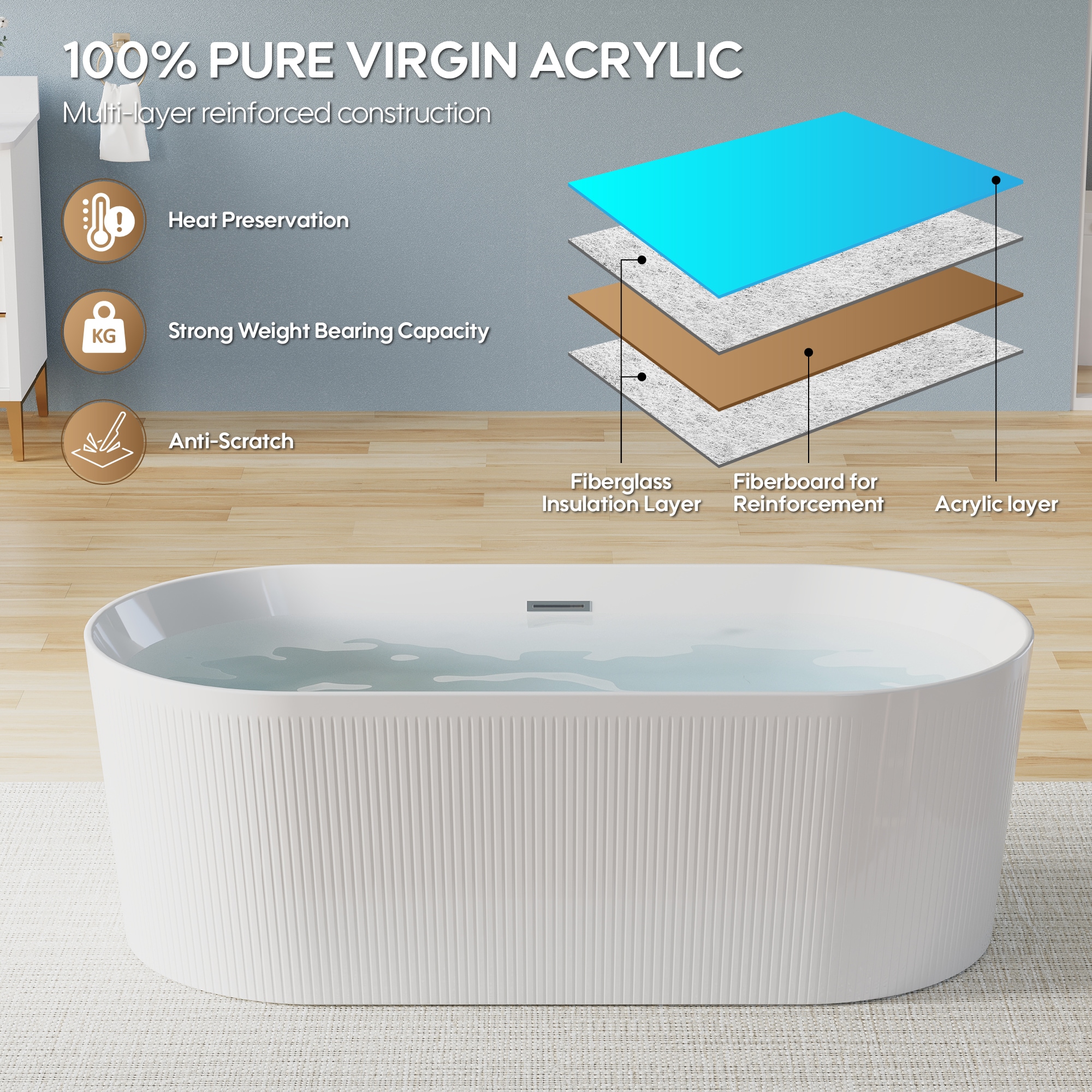 WELLFOR JO-115355 bathtubs - View #13