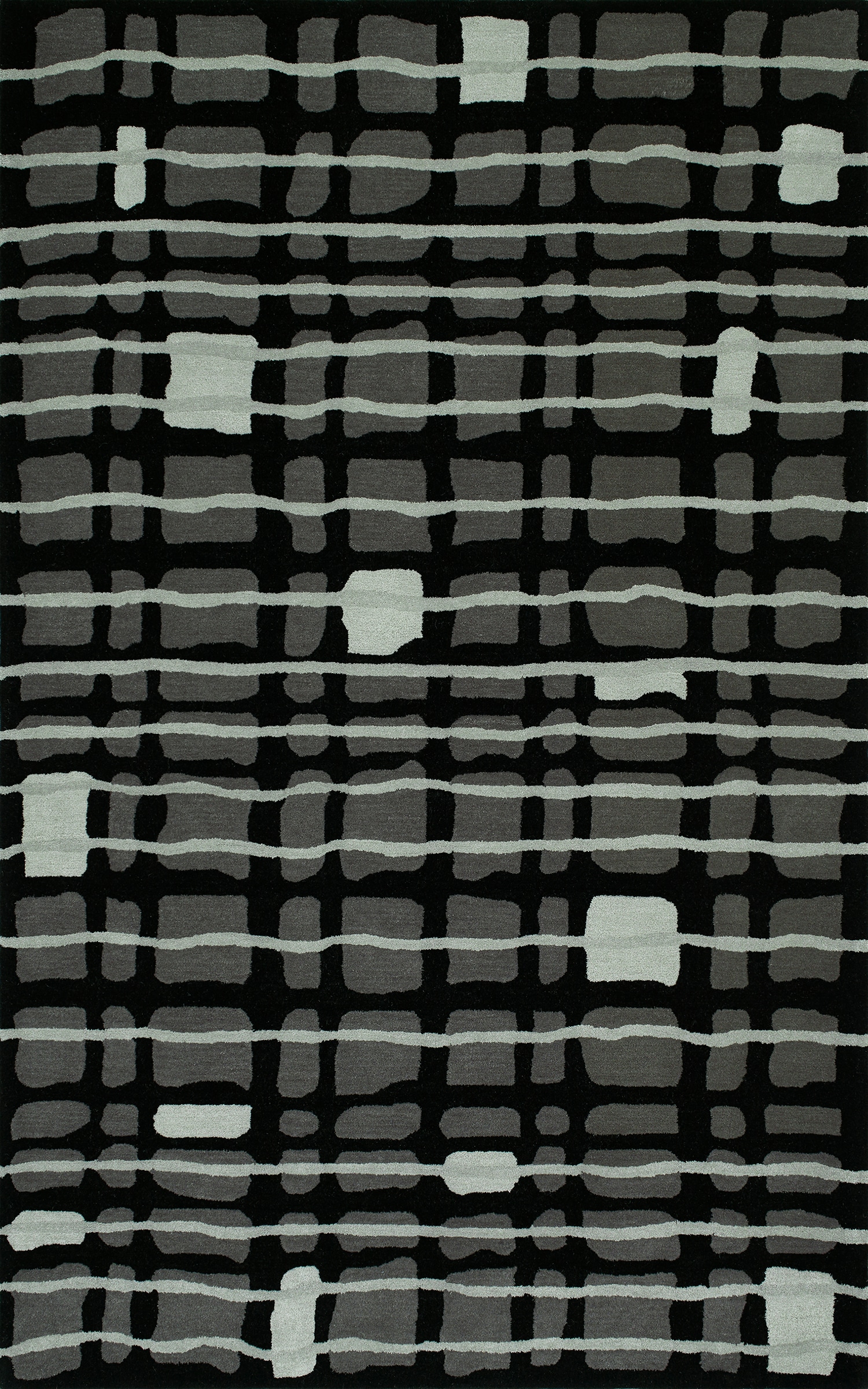 Addison Rugs OSZE21NI4X6 Zenith 4 x 6 (ft) Tufted Wool Night Rectangular Indoor Geometric Mid-Century Modern Area rug