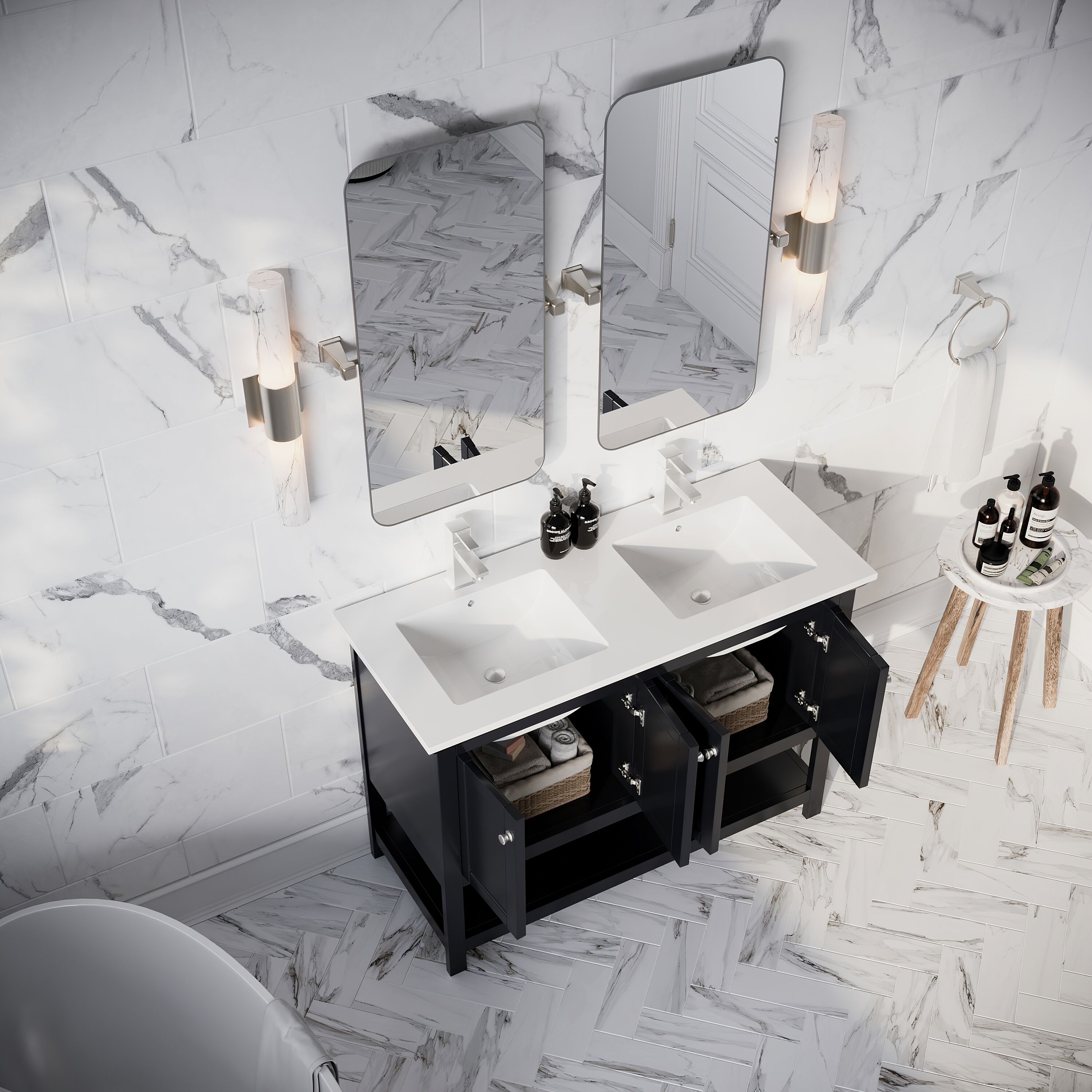 Fresca FCB2348BL-D-CWH-U Bath-Vanity-Combo - View #3