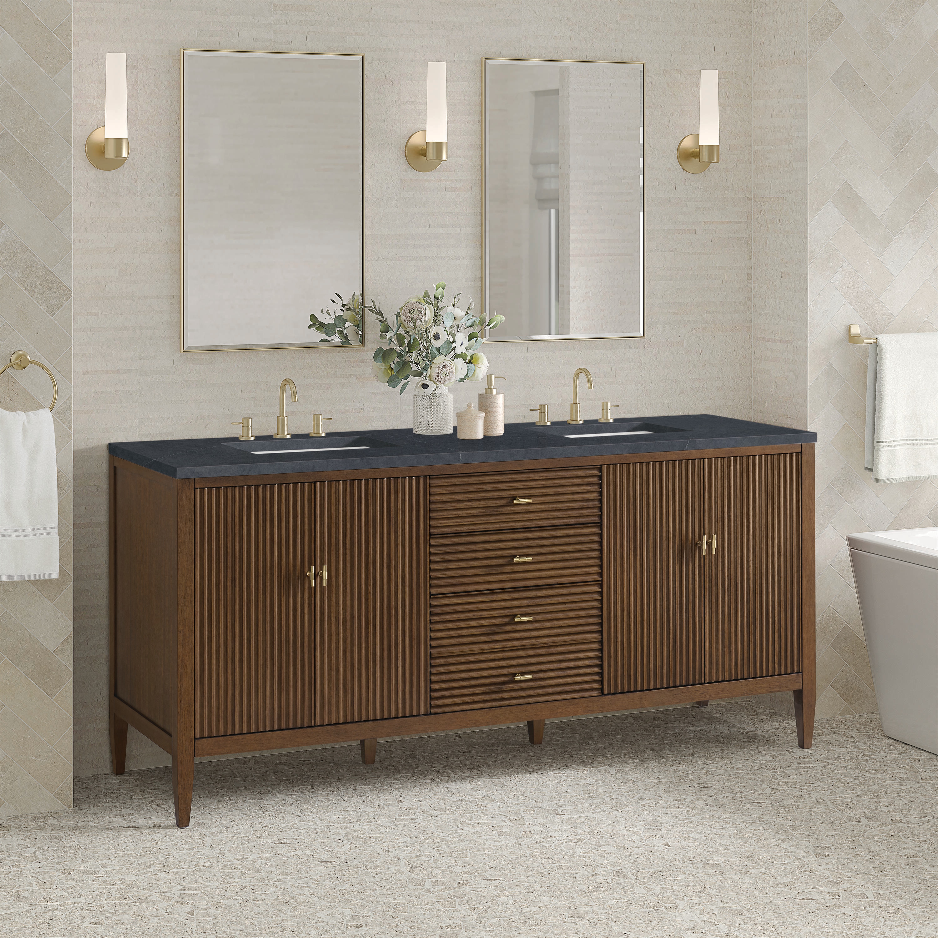 James Martin Vanities 485-V72-WLT-3CSP Bath-Vanity-Combo - View #3