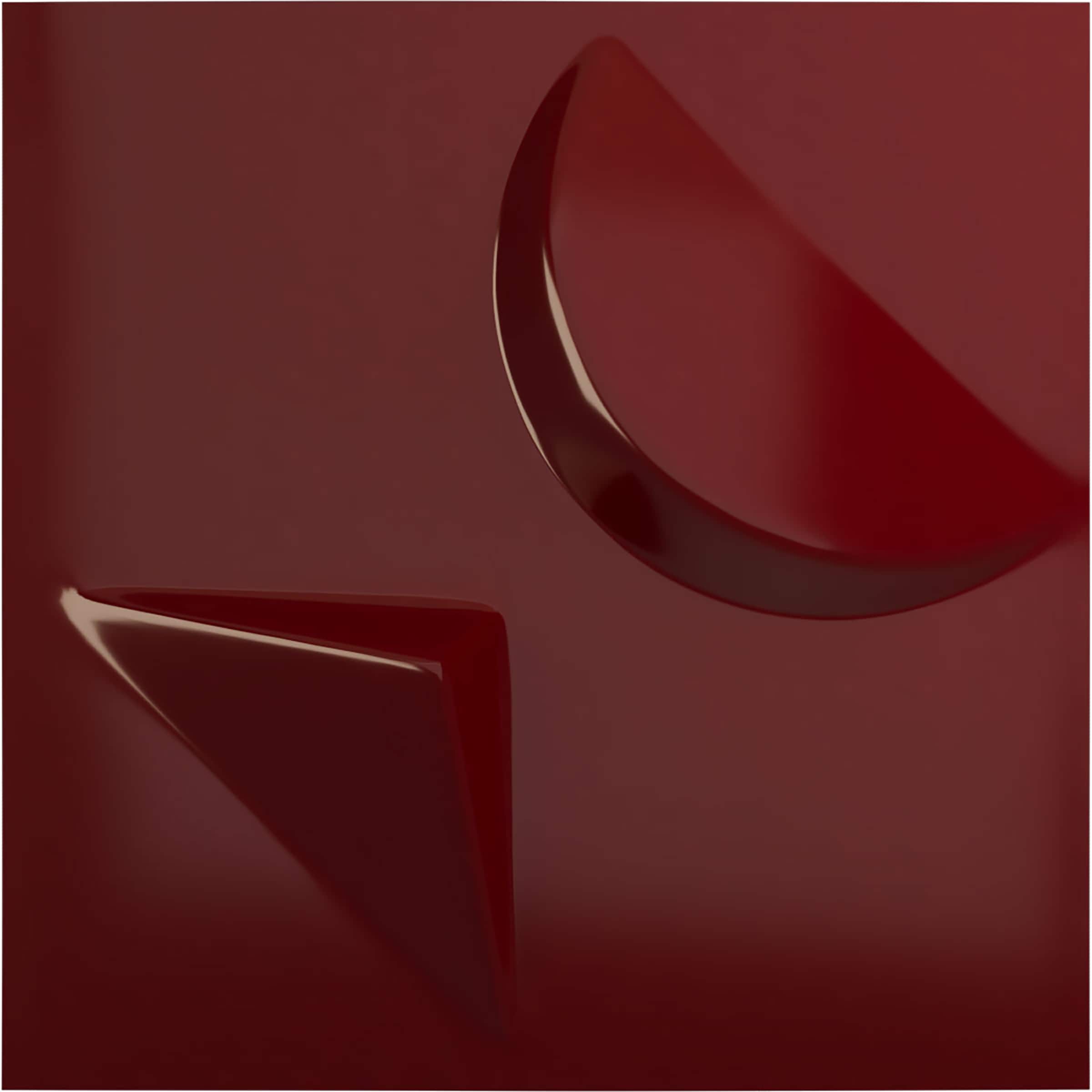 Ekena Millwork WP12X12APHML 11-7/8-in x 11-7/8-in Embossed Paintable/Stainable Red PVC Wall Panel ( 0.98-sq ft )