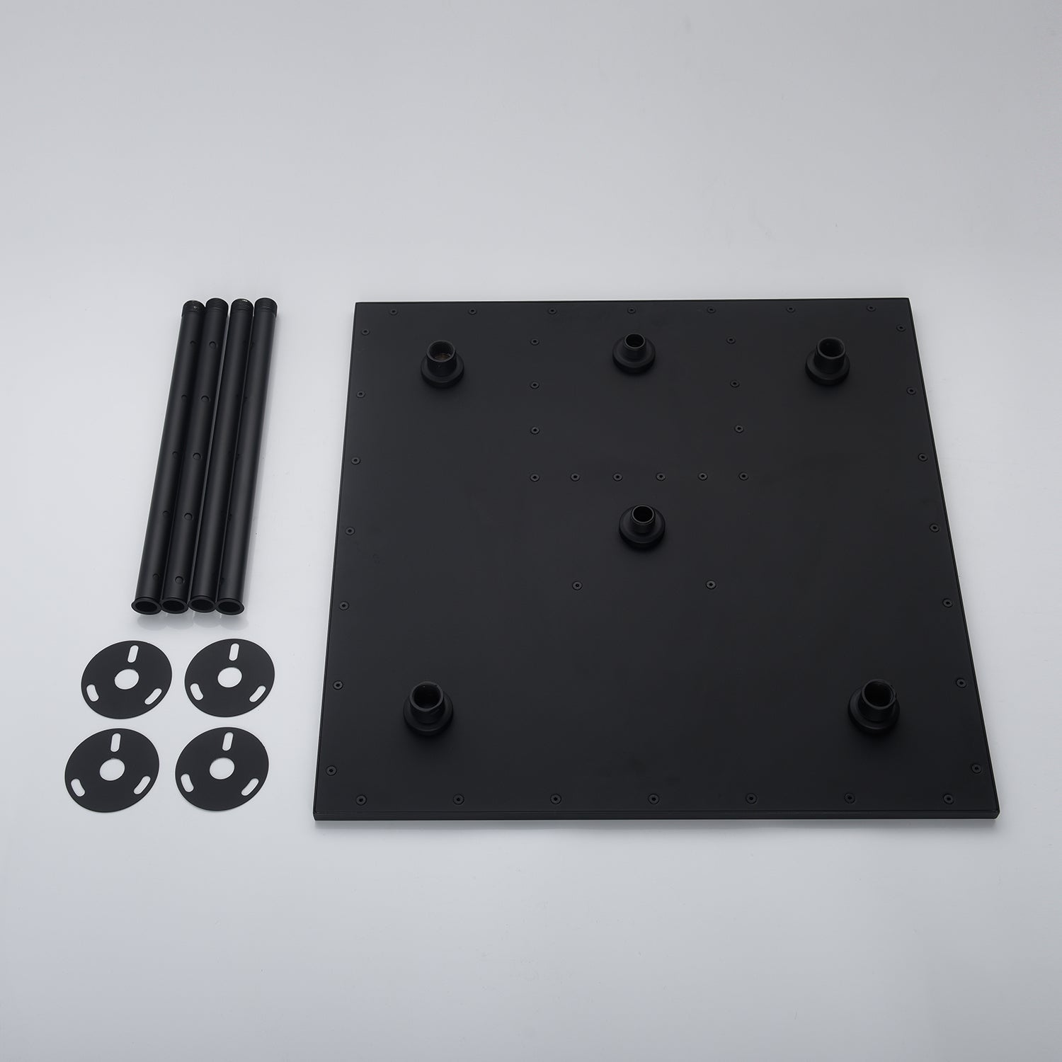 Wonderland America 20 inch Matte black ceiling mount rainfall waterfall ...