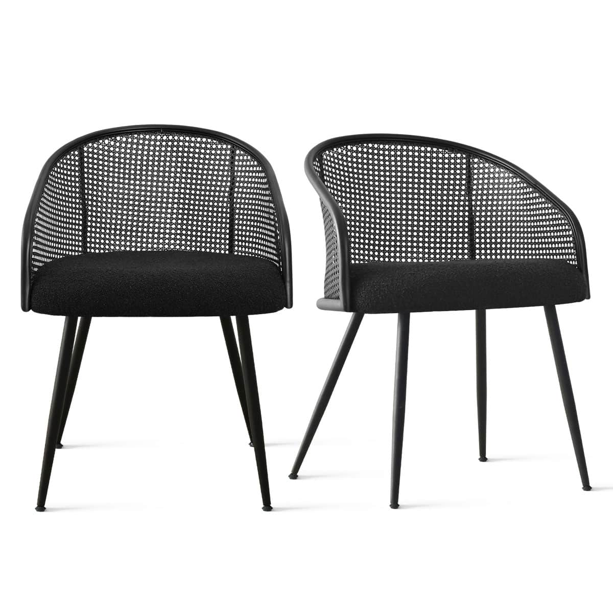 Maison Boucle JULES-ARM-BK Dining-Chairs - View #2