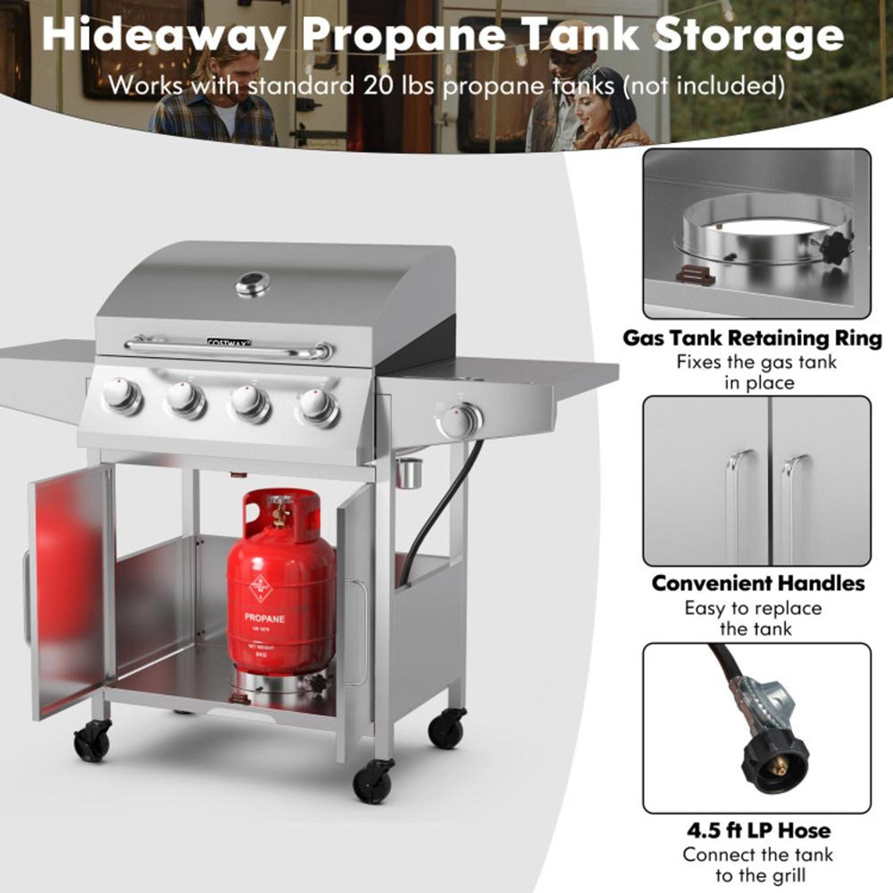 BABOOM BOM-8US-SL-CO Gas-Grill - View #8
