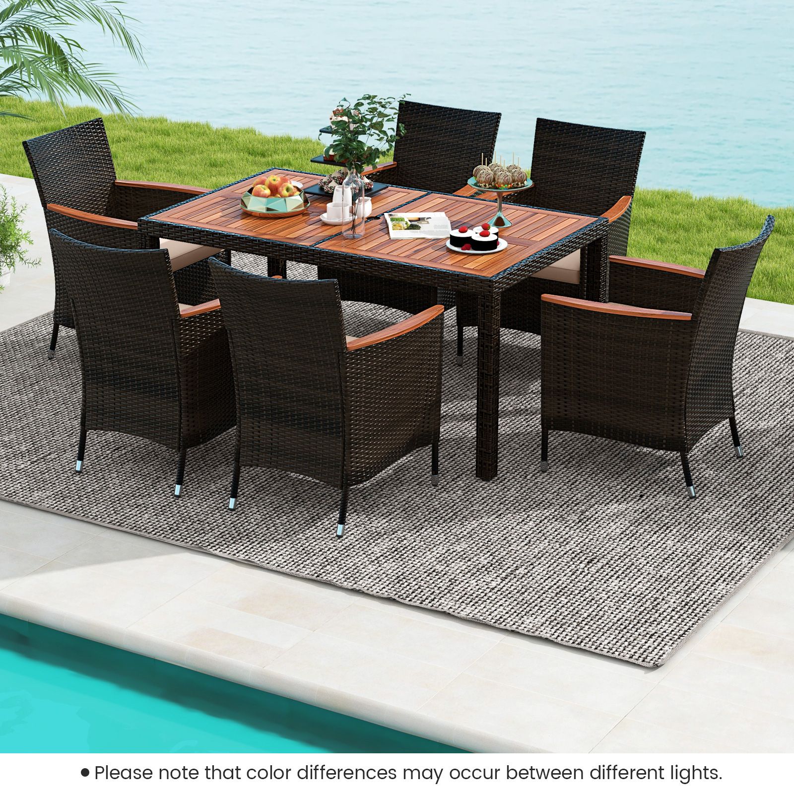 Slickblue D-CO-+42517WH Patio-Dining-Sets - View #2