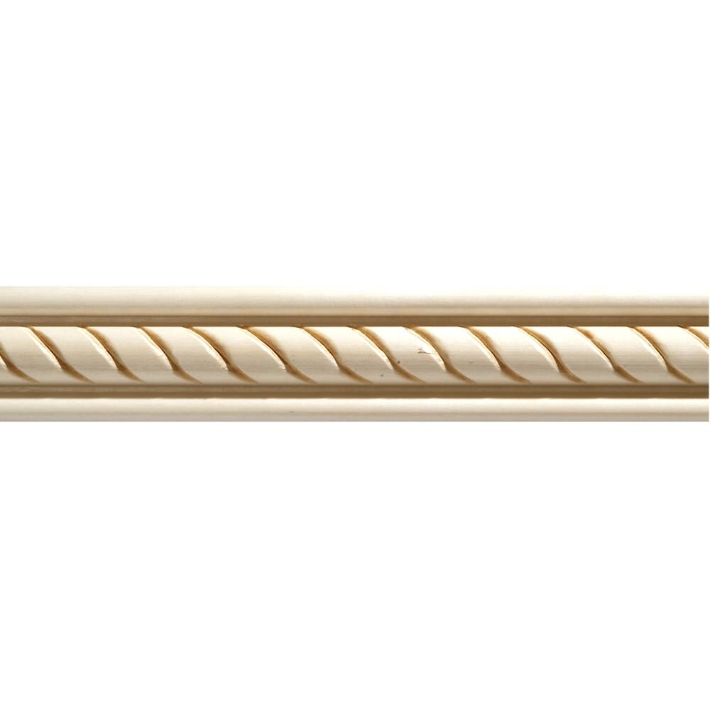 Ornamental Mouldings 1-3/8-in x 8-ft White hardwood Unfinished Wood 1831 Chair rail Moulding
