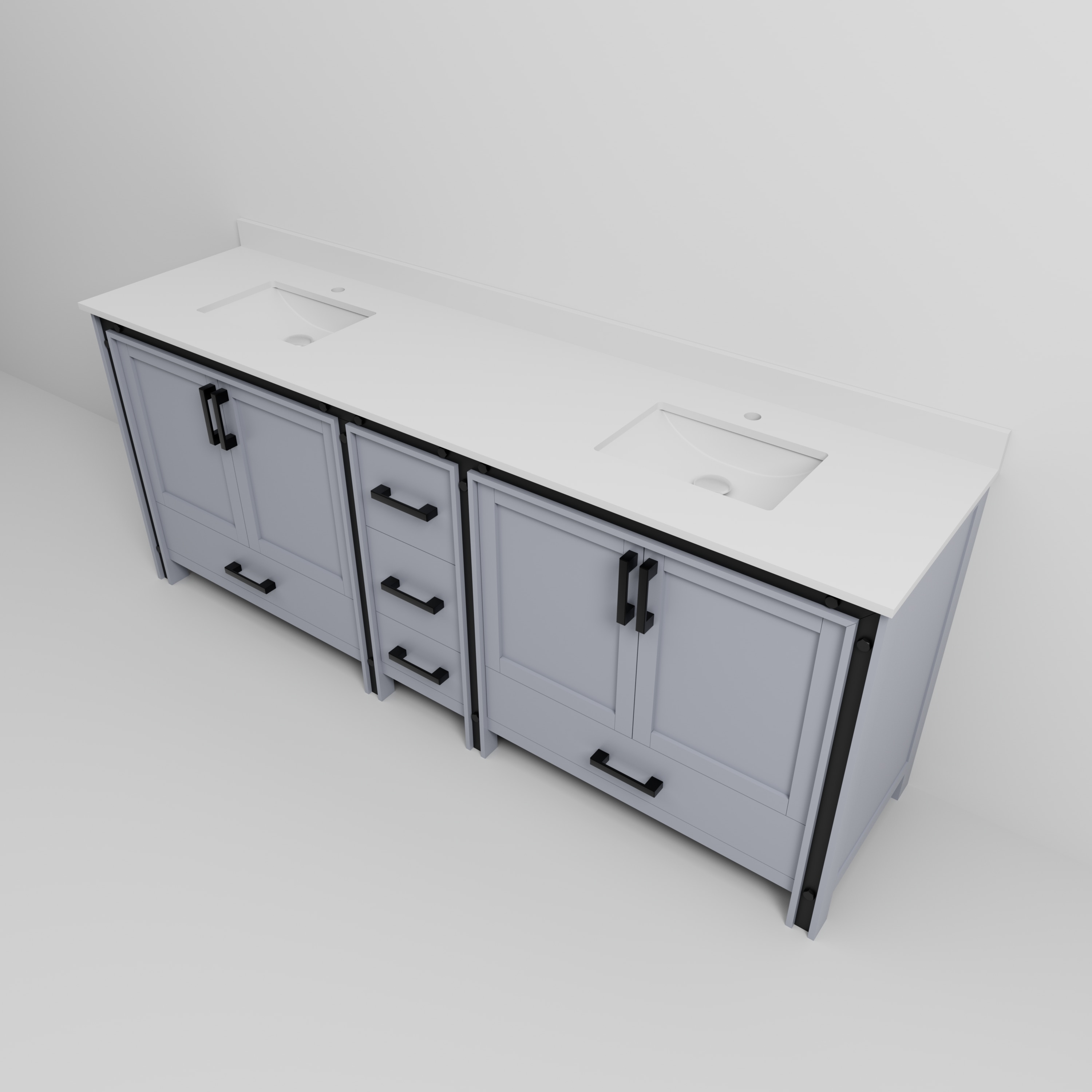 Lexora LVZV84DB200 Bath-Vanity-Combo - View #12
