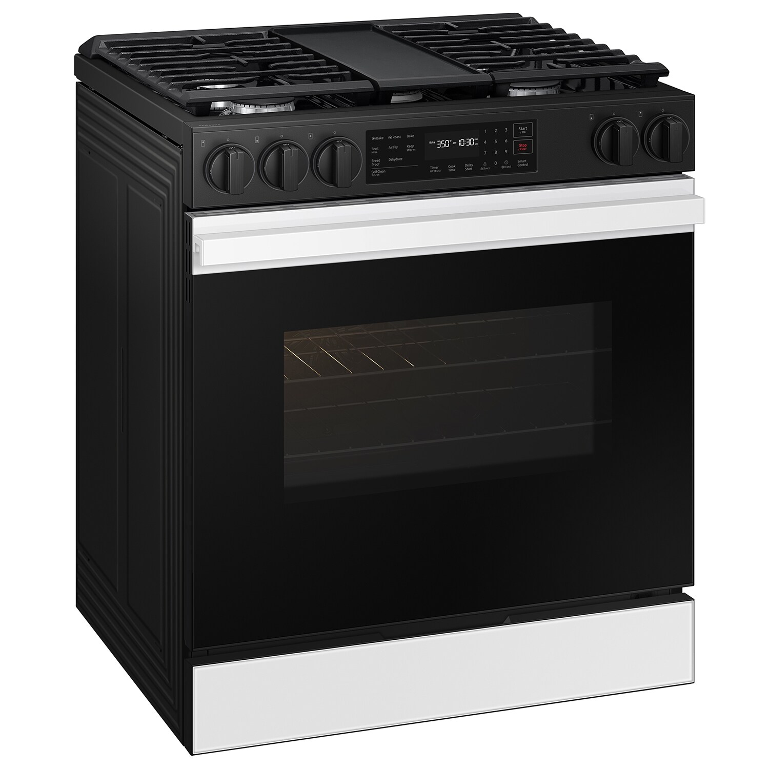 Samsung Bespoke 30-in 5 Burners 6-cu ft Self-cleaning Air Fry ...