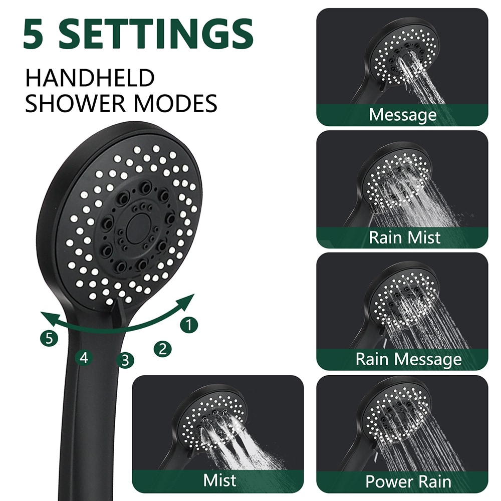 EQLOO ZH9941-MB Fixed-Showerhead - View #2