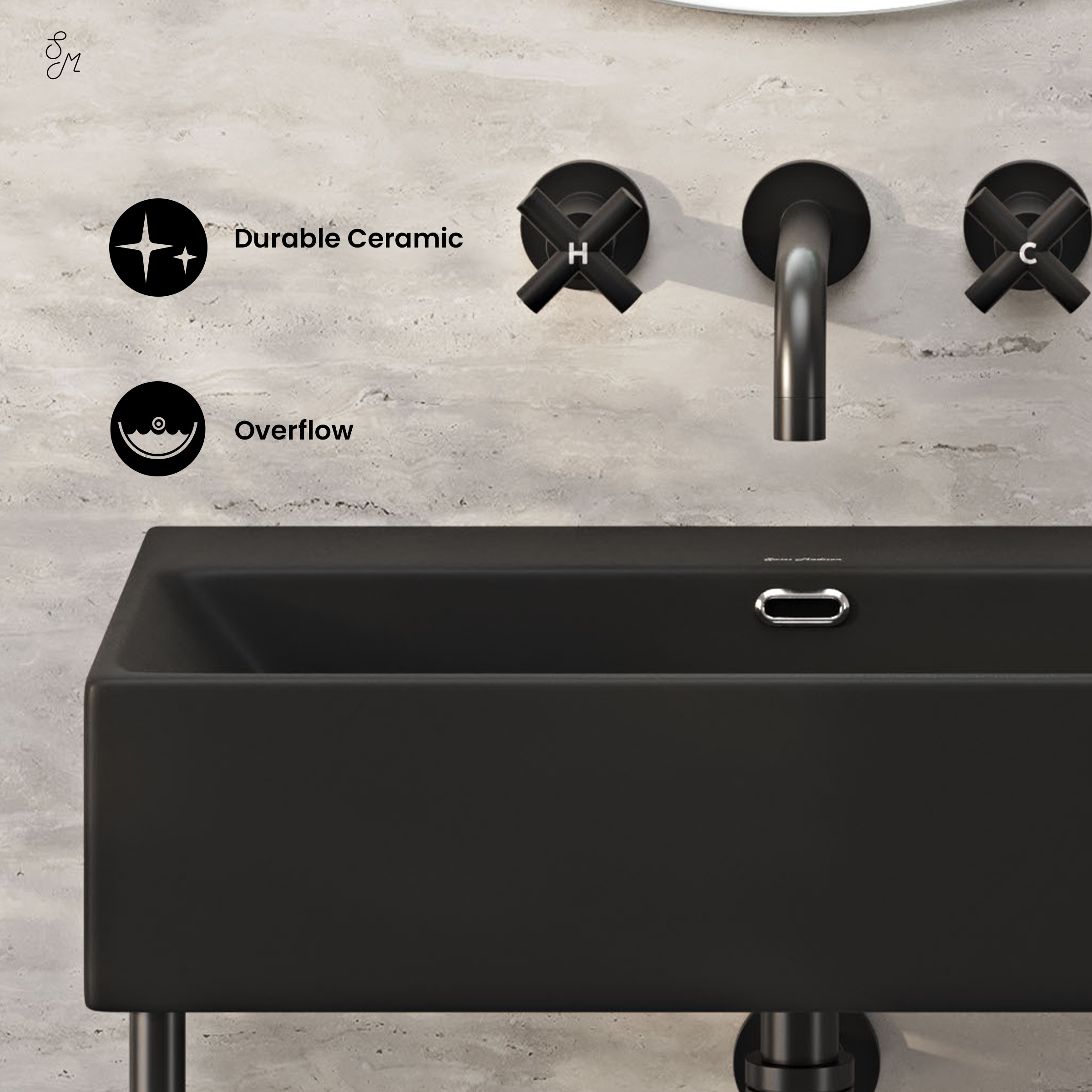 Swiss Madison SM-25-CSREI01MB-0MB Console-Sinks - View #5