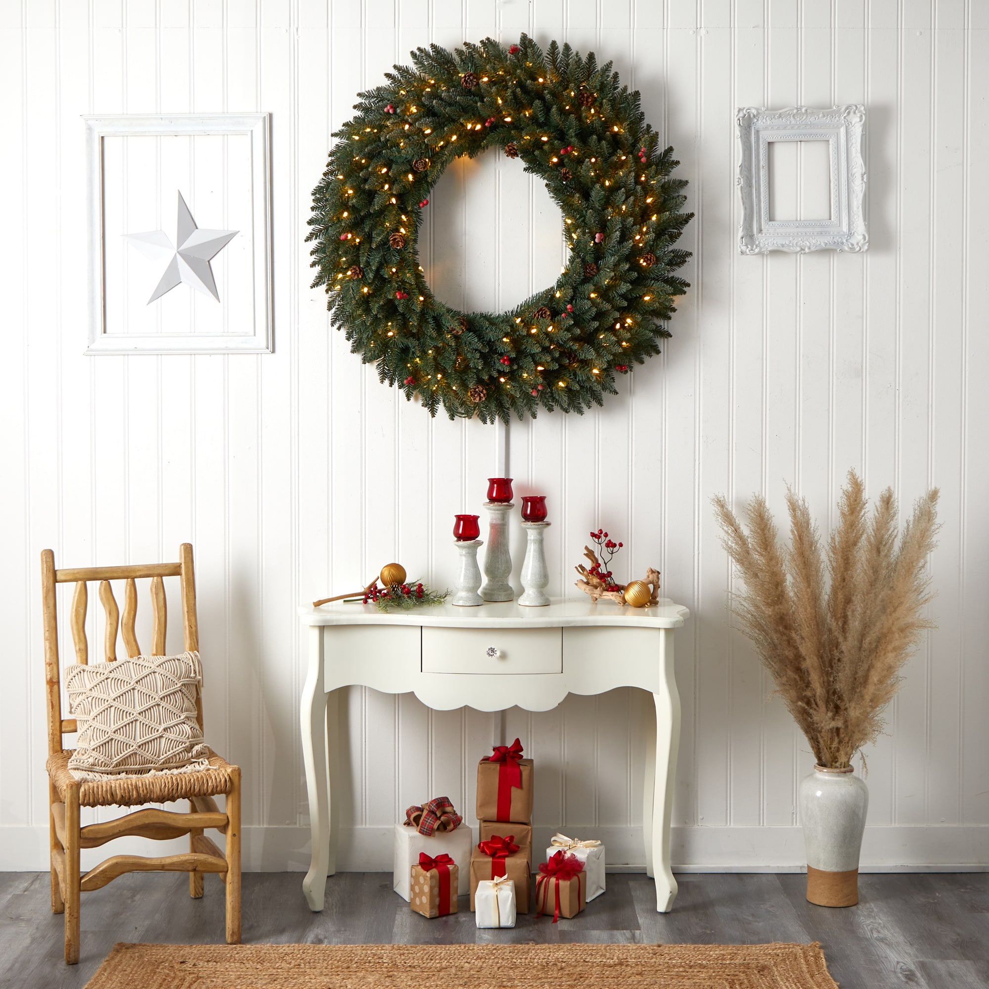 Nearly Natural W1286 Artificial-Christmas-Wreaths - View #9