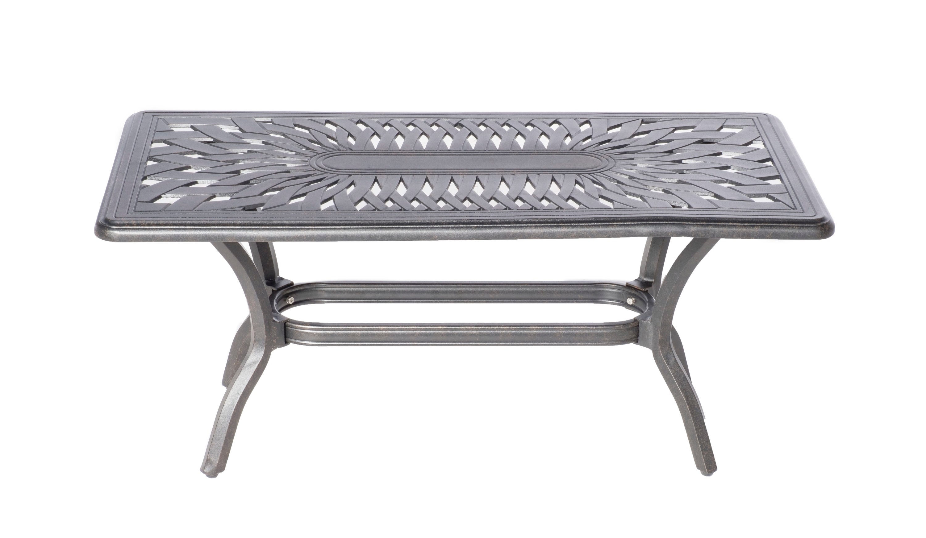 Newbury Beige Cushioned Cast Aluminum 4-Piece Patio Set