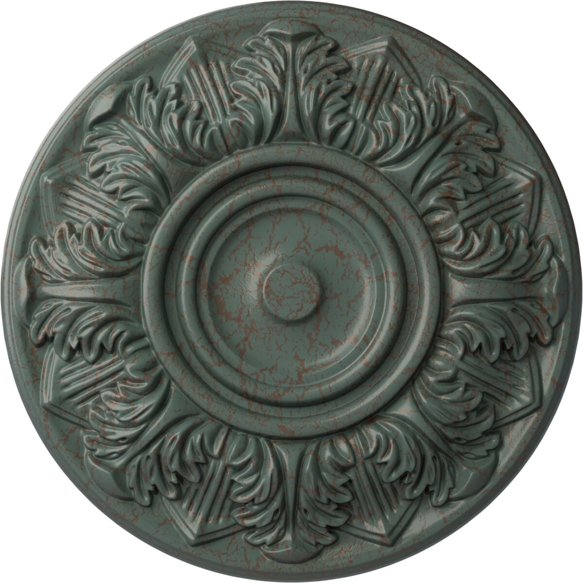 Ekena Millwork CM13WHCBC Whitman 13-in W x 13-in L Cloud Burst Crackle Polyurethane Ceiling Medallion