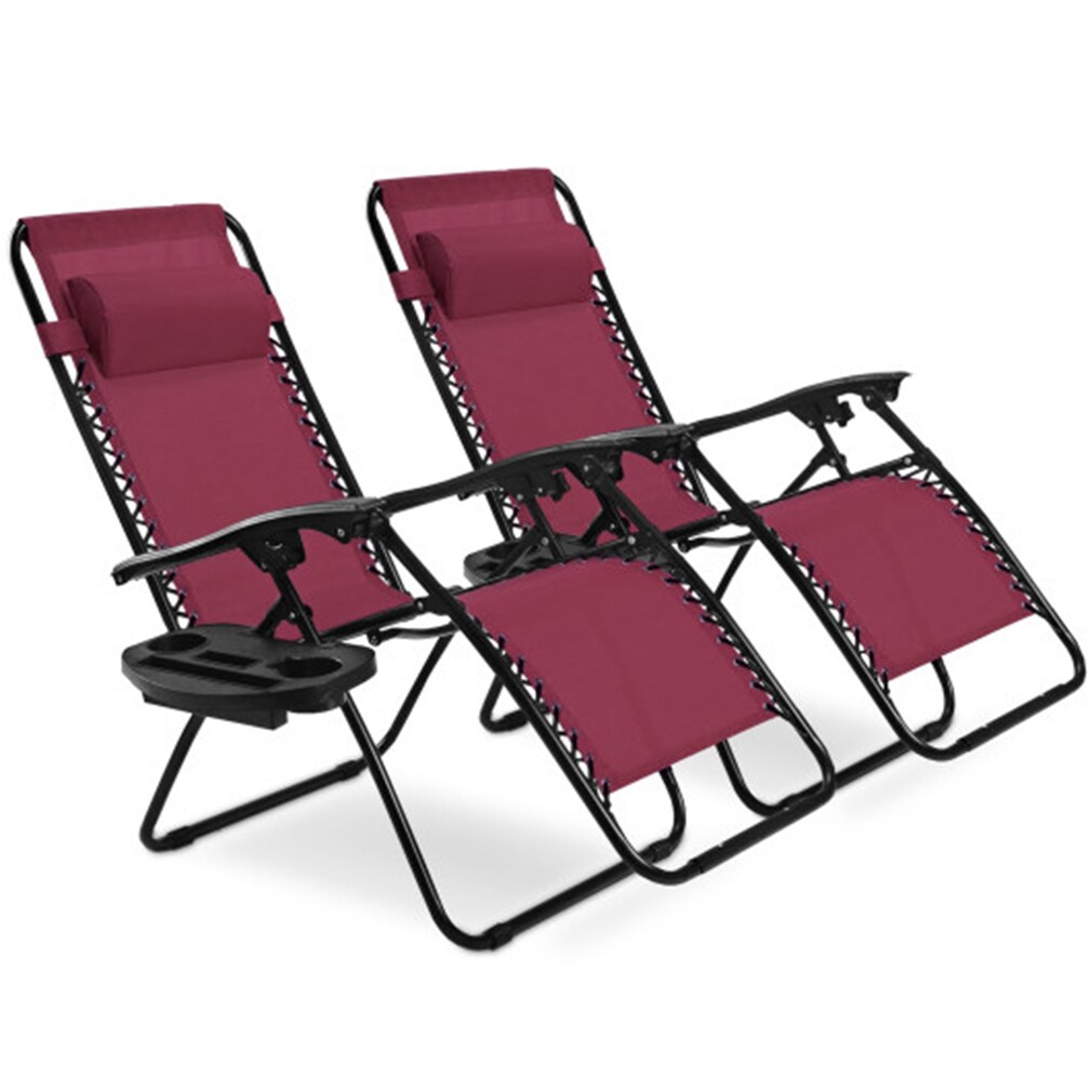LIVIZA DOJ70528-2WN Dark Red Folding Camping chair Adjustable and