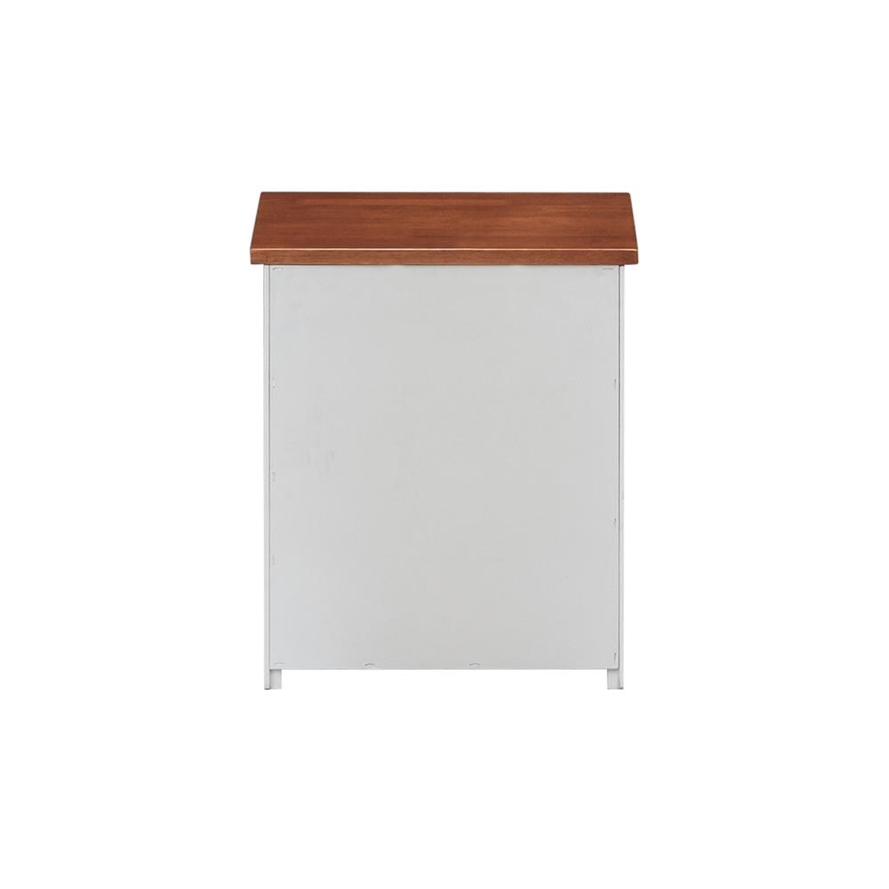 ACME FURNITURE Farah Nightstand in White and Oak - Contemporary Style ...