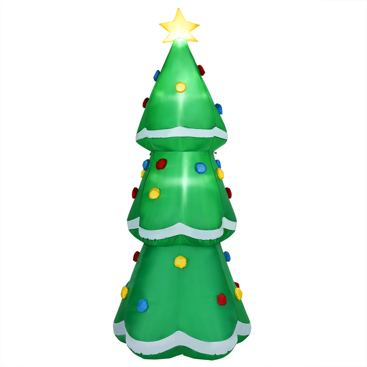 Goplus CM22394 10-ft Lighted Christmas Tree Christmas Inflatable