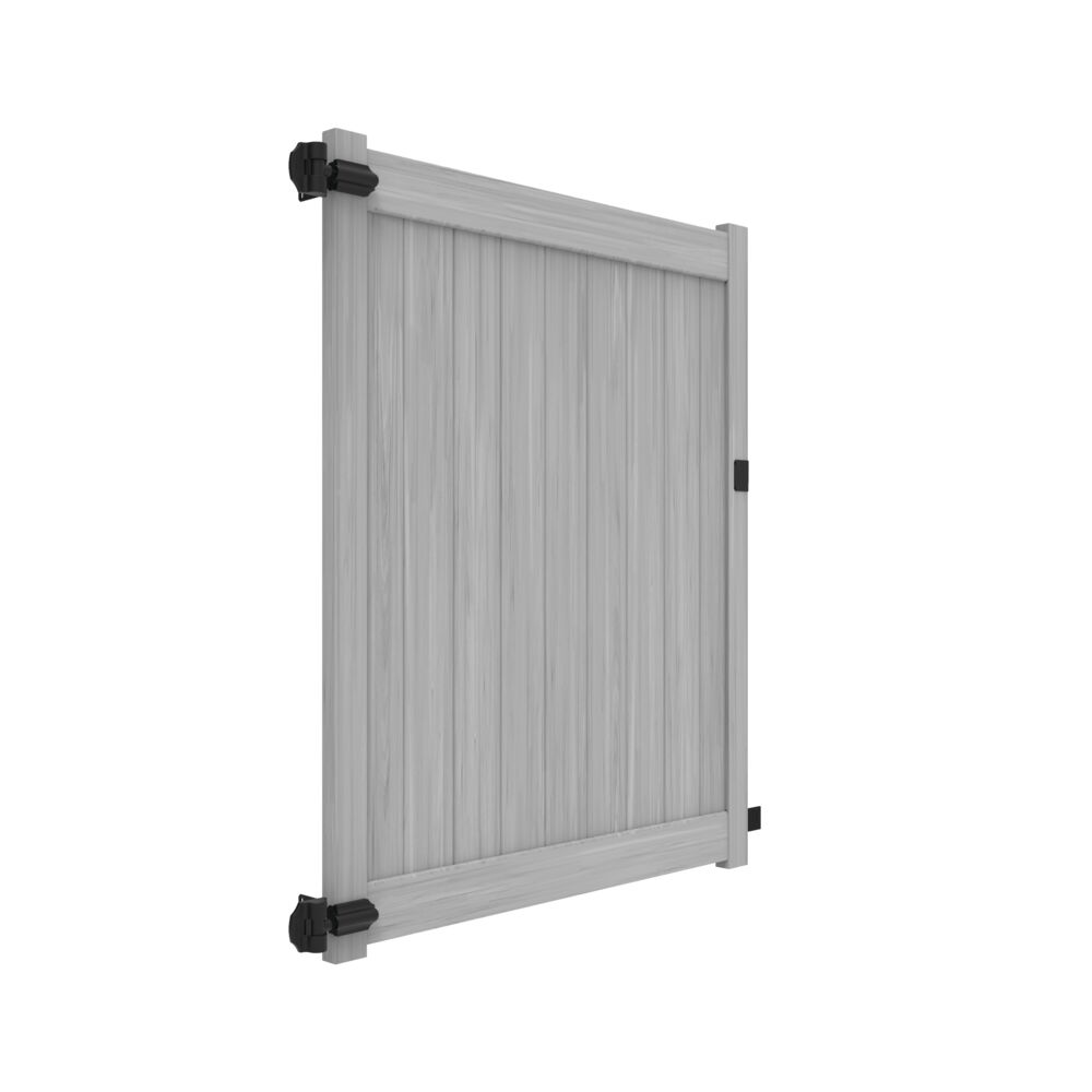 Freedom Hampton 6-ft H x 5-ft W Coastal Cedar Privacy Vinyl Flat-top Fence gate kit #73056762