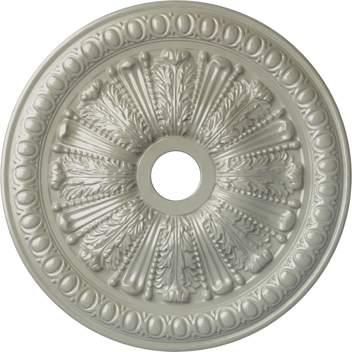 Ekena Millwork CM27TOFCS Tomango Egg and Dart 27.875-in W x 27.875-in L Painted Flash Copper Polyurethane Whole Ceiling Medallion
