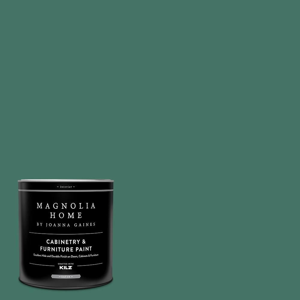 Magnolia Home MAG103-4141124  by Joanna Gaines Satin Aspen Leaf MAG103 Tintable Cabinet Furniture Paint Enamel ( 1-quart )