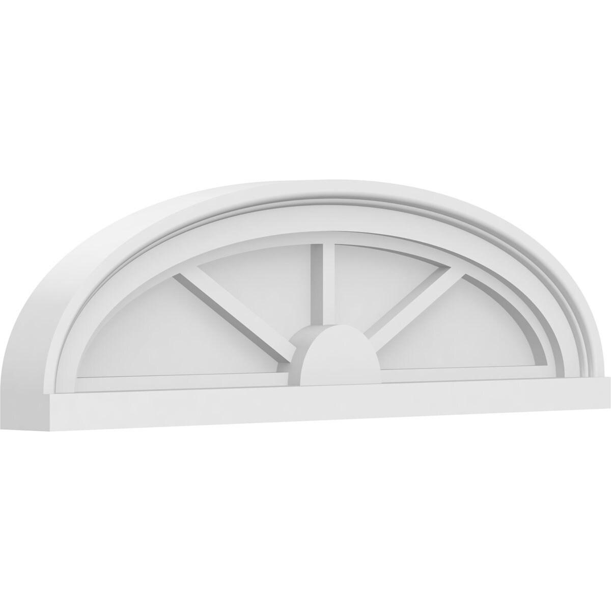 Ekena Millwork PEDPS024X070ELL03 24-Inches W x 7-Inches L PVC Pediment