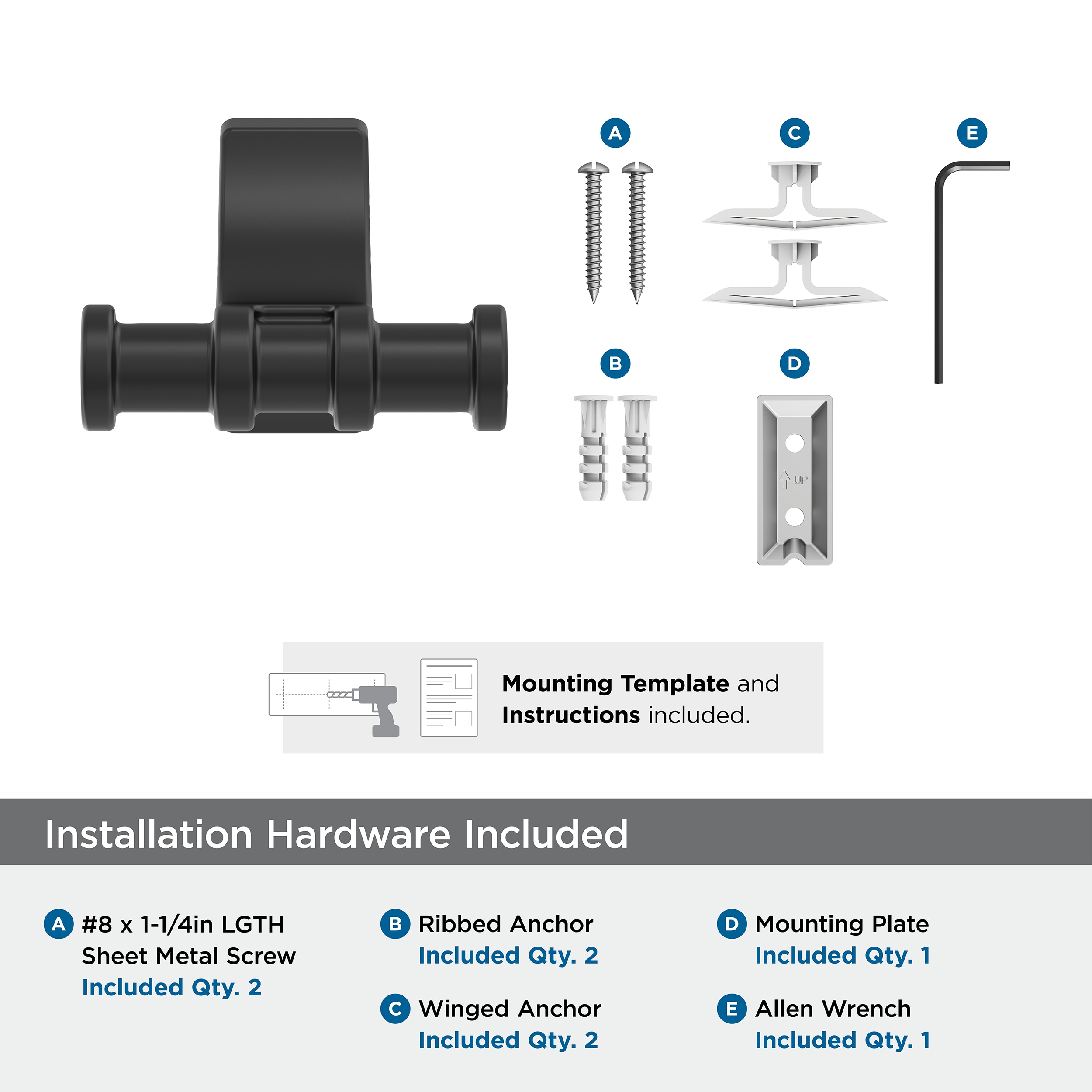 Amerock BH36050MB Robe-Hooks - View #7