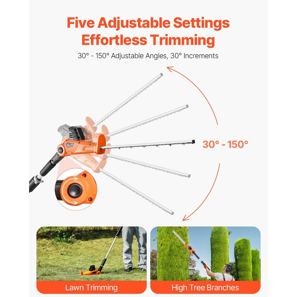 Tooliom D0102X3QFXU Cordless-Hedge-Trimmers - View #5