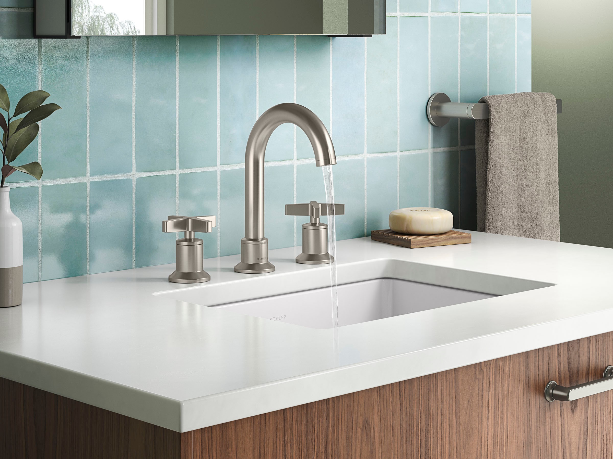 KOHLER REC28733-3D-BN Lavatory-Faucets - View #3