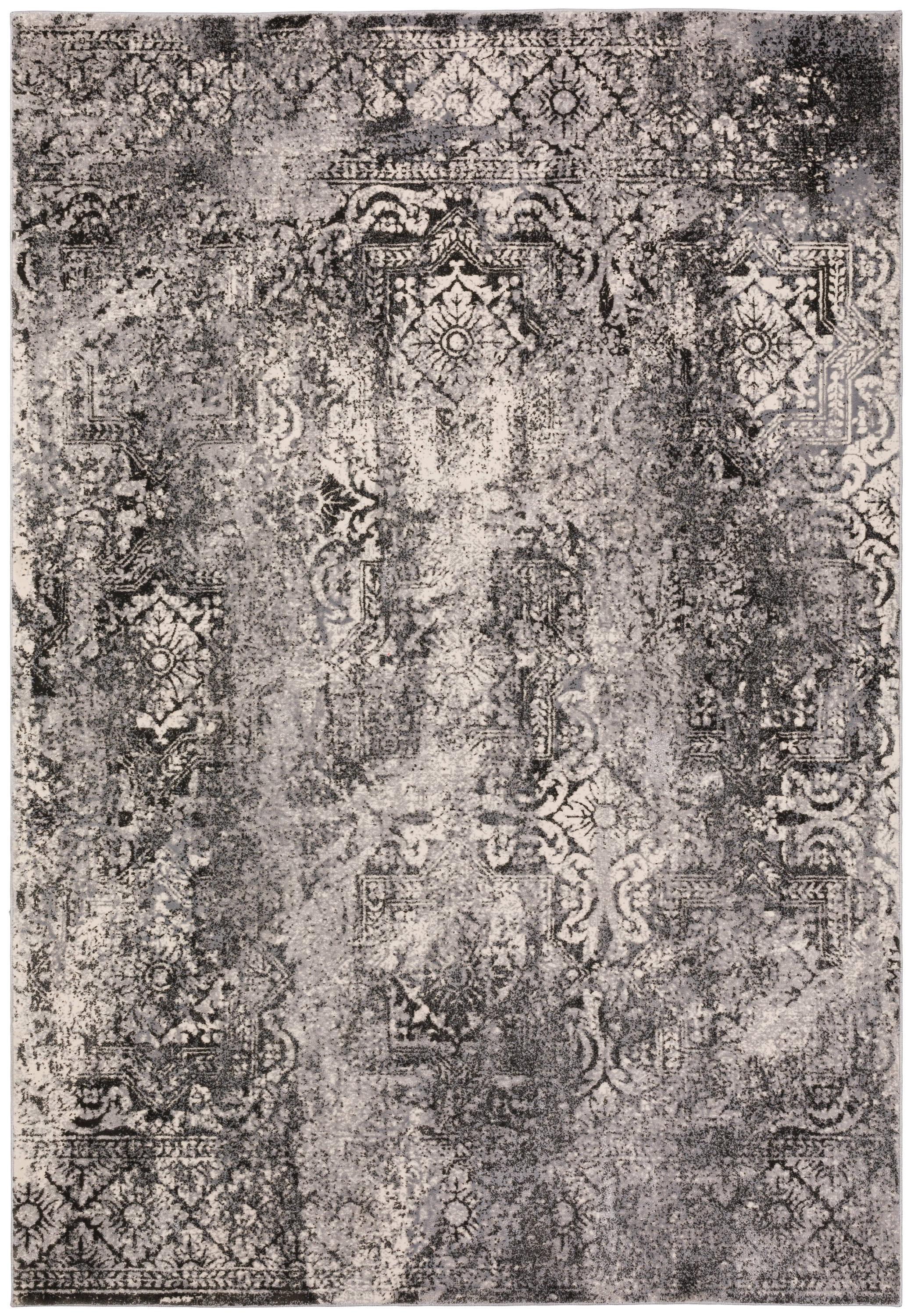 Addison Rugs ADA37GR5X7 Dayton 5 x 7 Gray Indoor Distressed/Overdyed Vintage Area Rug