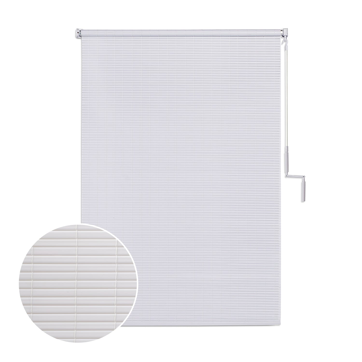 Project Source 48-in x 72-in White Light Filtering Cordless or Indoor ...