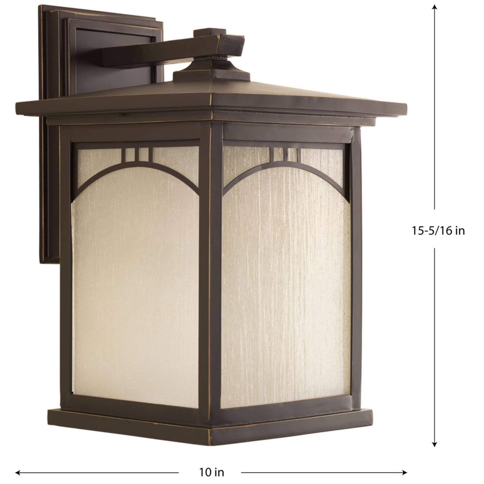 Antique Bronze 15" Craftsman Outdoor Wall Lantern