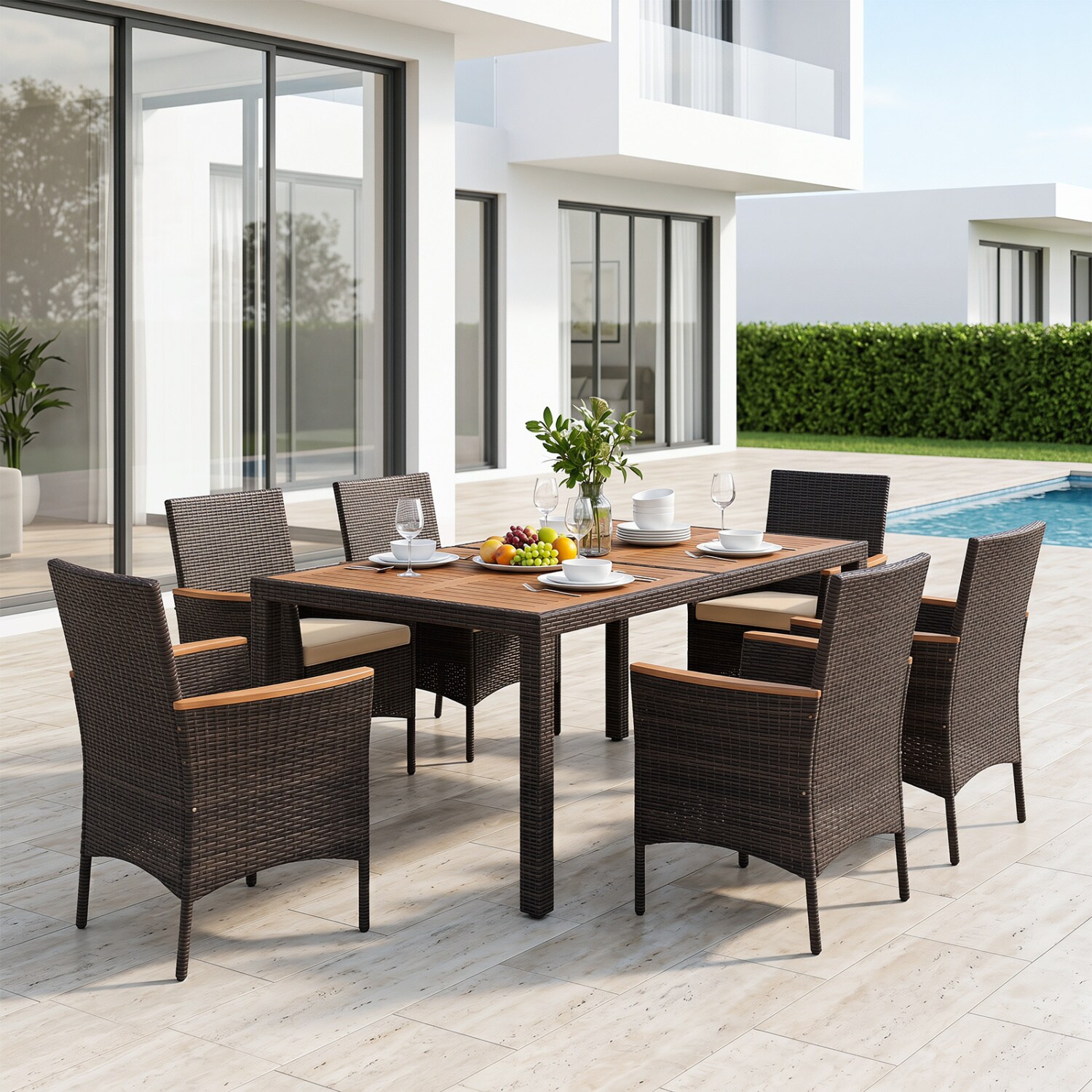 Slickblue D-CO-+NB27167WH Patio-Dining-Sets - View #4