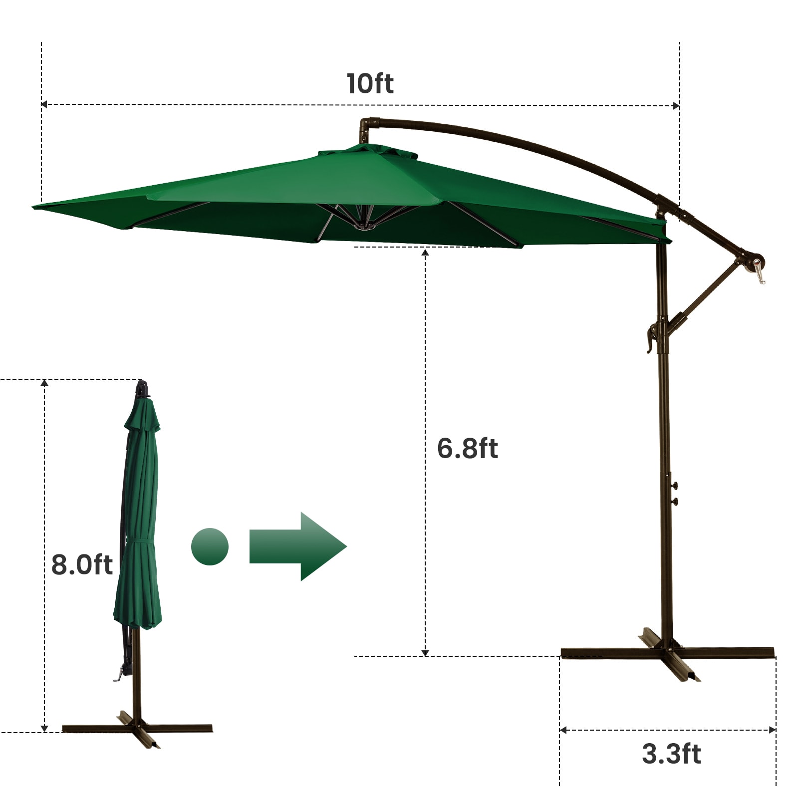 JEAREY JE-QTXJS+DZ-10FT-NA Umbrellas-2 - View #3