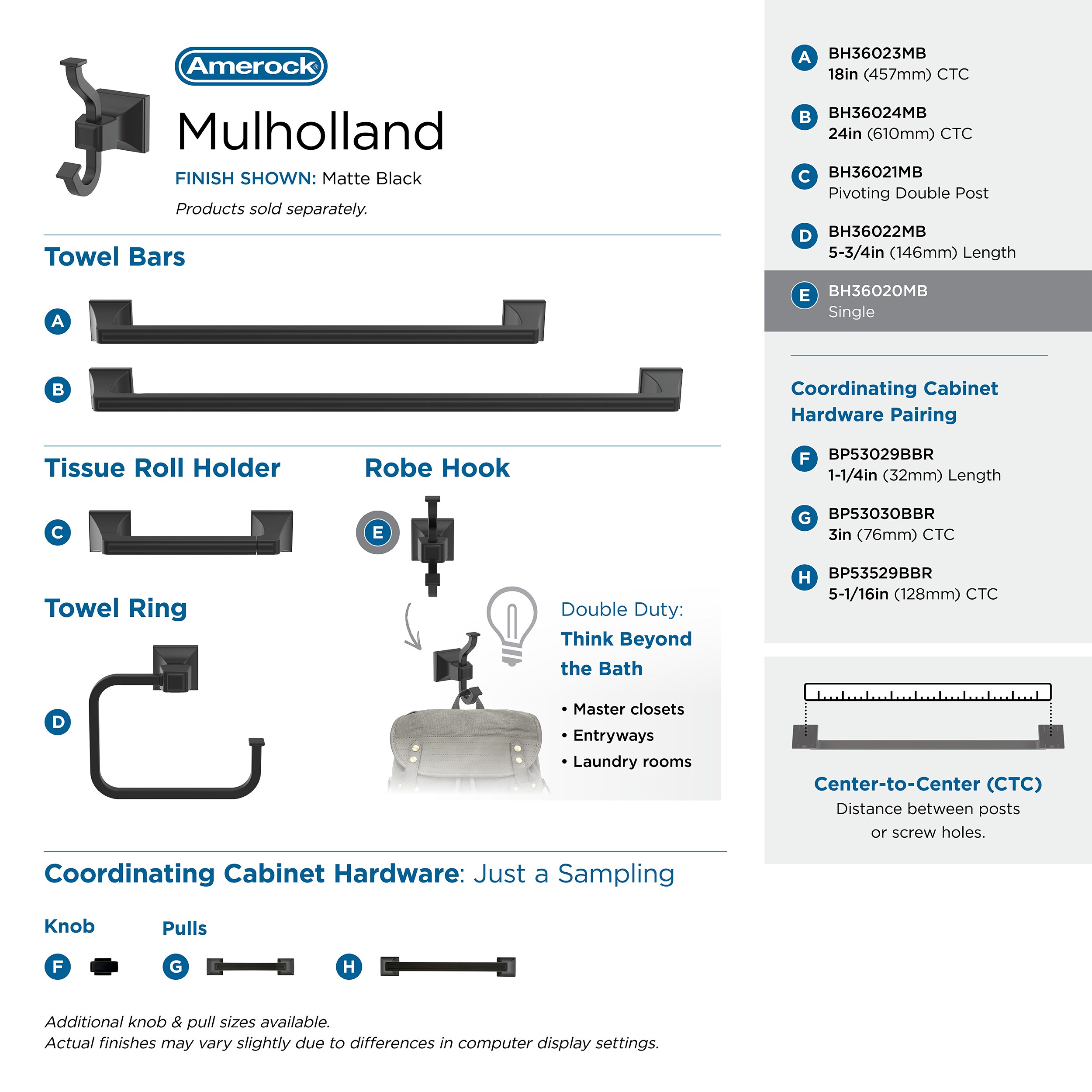 Mulholland Robe Hook -BH36020