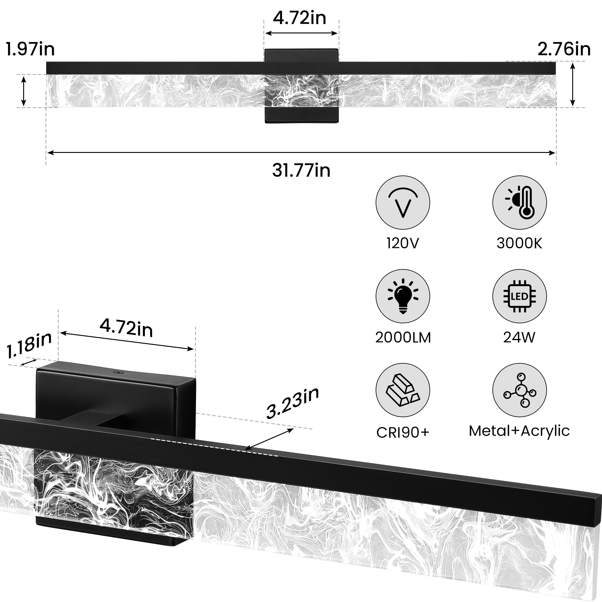 KAISITE 8205WL-32BK-US b089995 - View #2