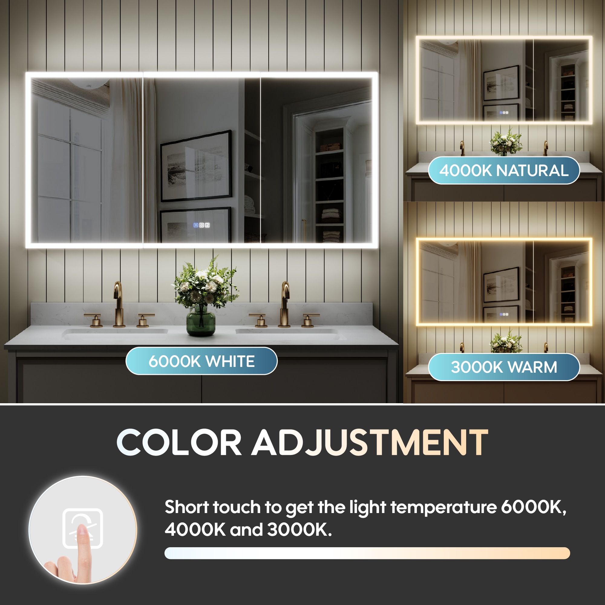 Forclover MEAM-EL6030 Bathroom-Medicine-Cabinets - View #4