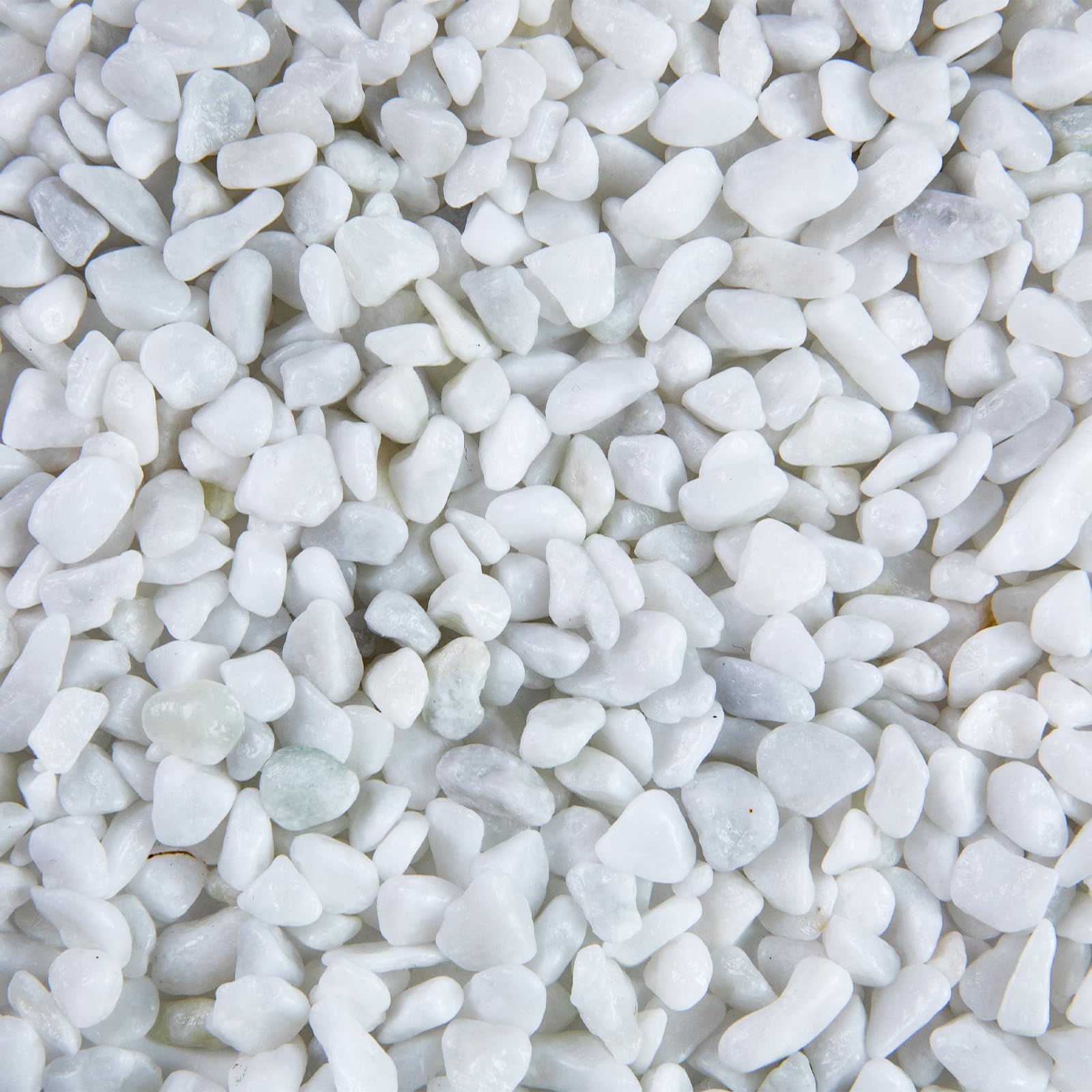 Lukvuzo 5lb Polished Silica Gravel Decorative Snow White Pebbles ...