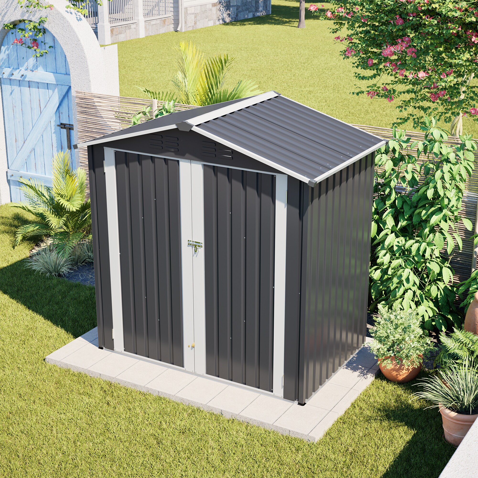 Kahomvis CX-2QP211-06 Metal-Storage-Buildings-Sheds - View #9