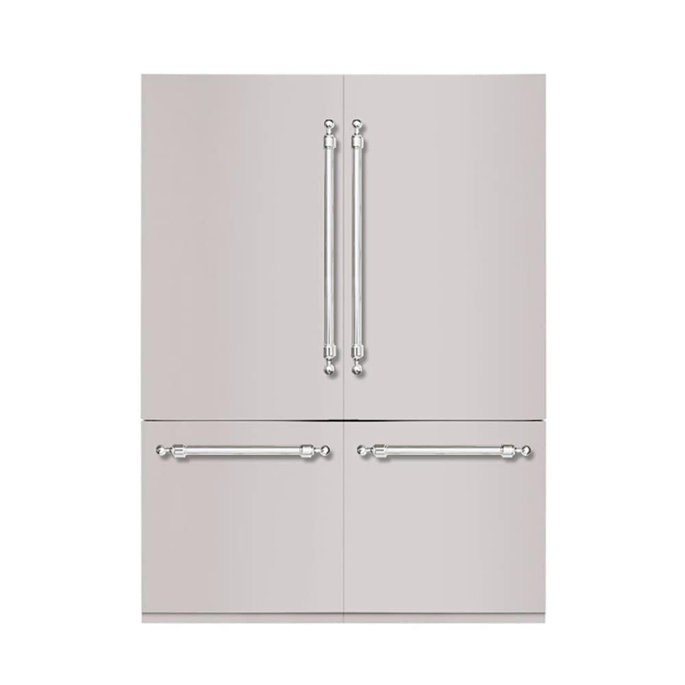 Hallman HCBIBM60CMSS 30-cu ft Counter-Depth Built-In Bottom-Freezer Refrigerator with Ice Maker ( Stainless Steel ) ENERGY STAR Certified