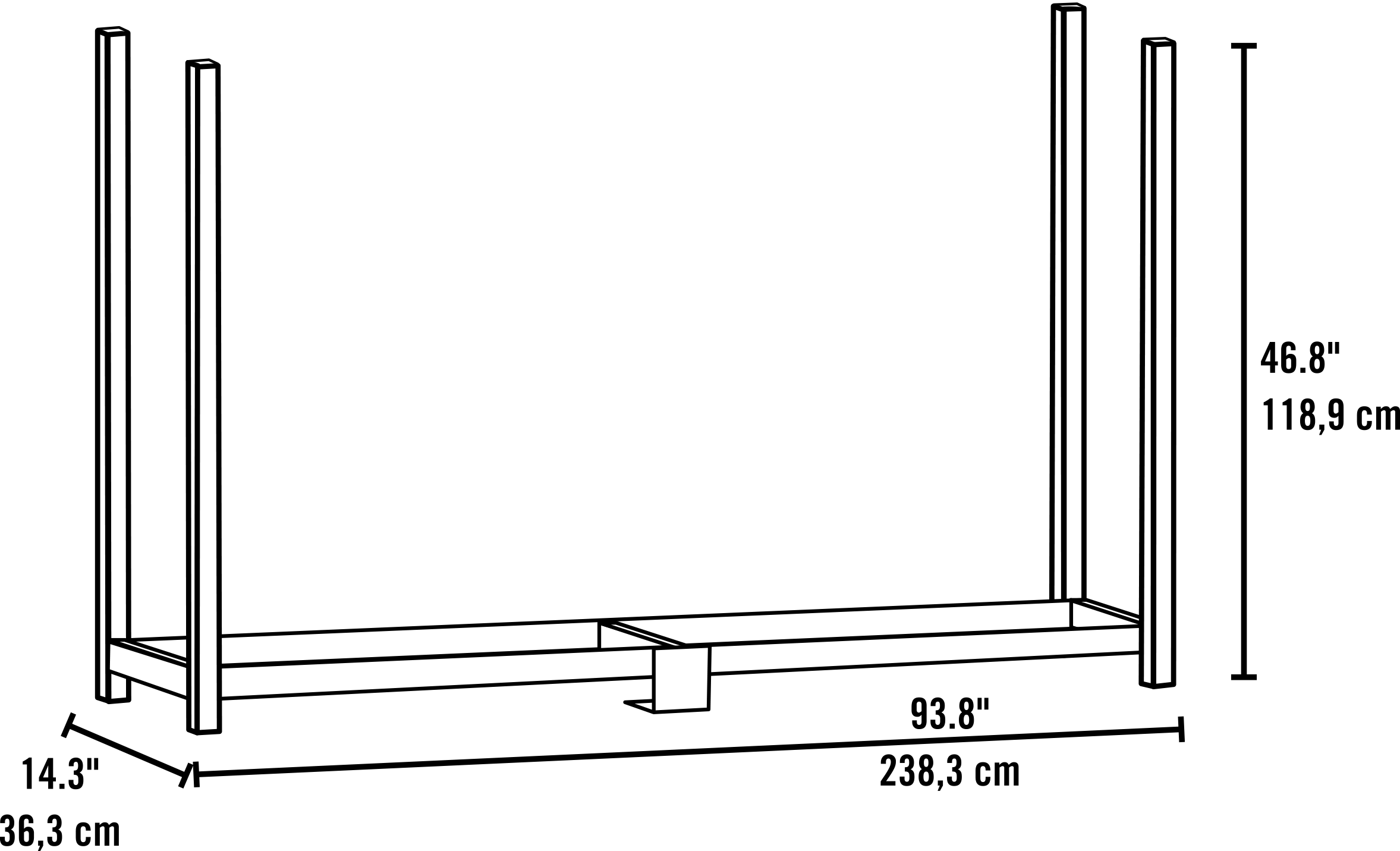 ShelterLogic 90472 Firewood-Storage - View #3