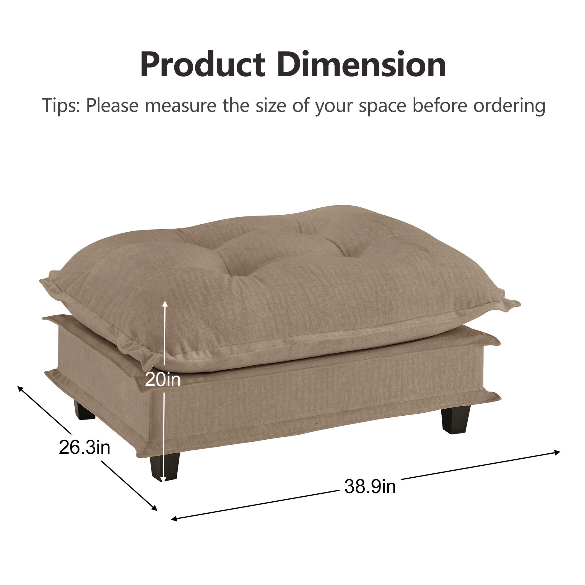 Blisstyle OTTO741 Indoor-Ottomans - View #5