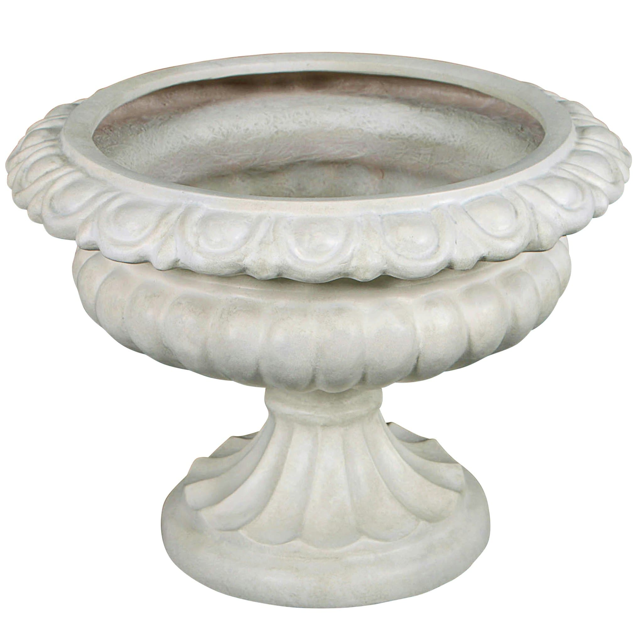 Design Toscano 2-Pack Urn 12.5-in W x 16-in H Off-white Fiberglass ...