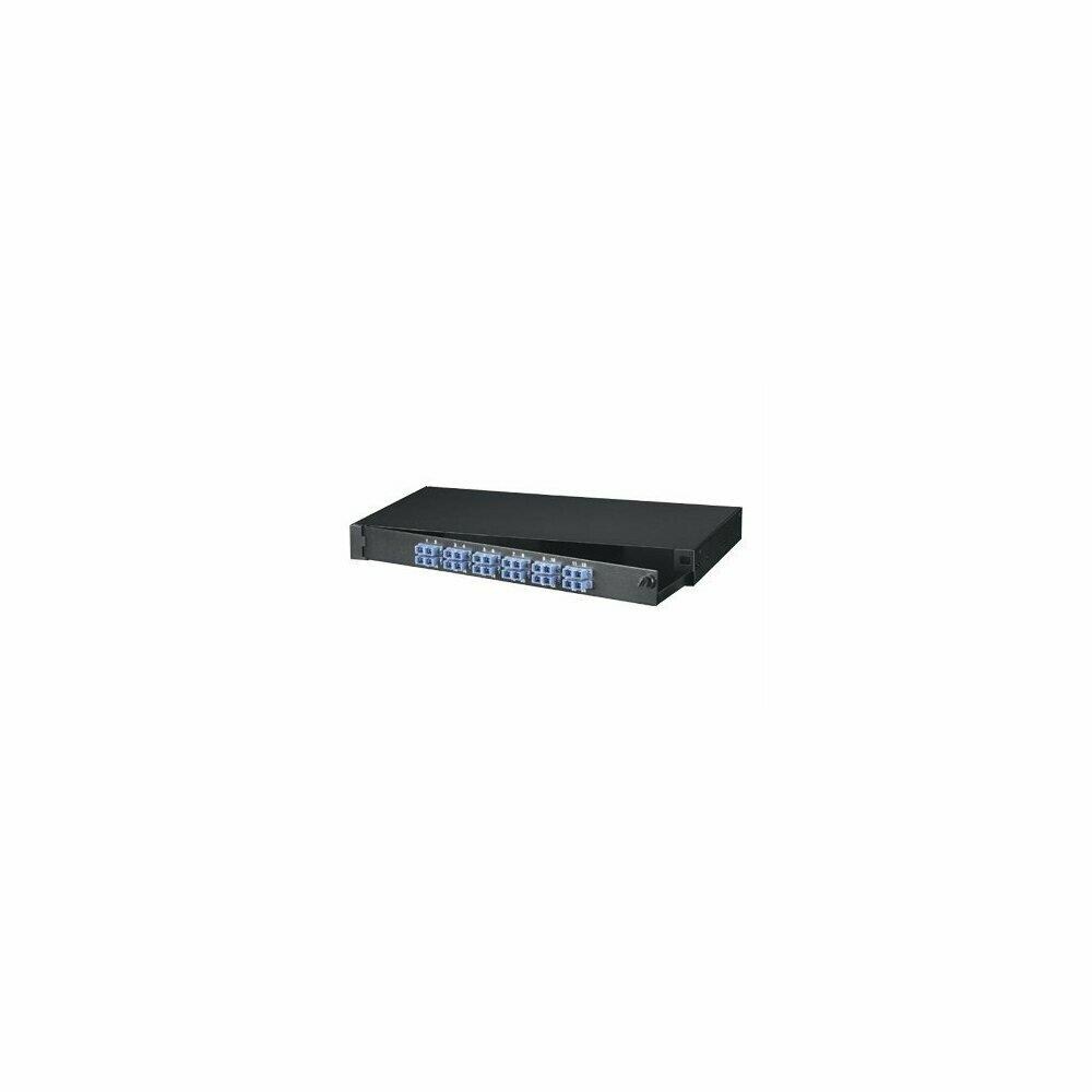  ZX9SY2889889 Rackmount Fiber Panel Loaded Patch panel- 1U, 12 Ports