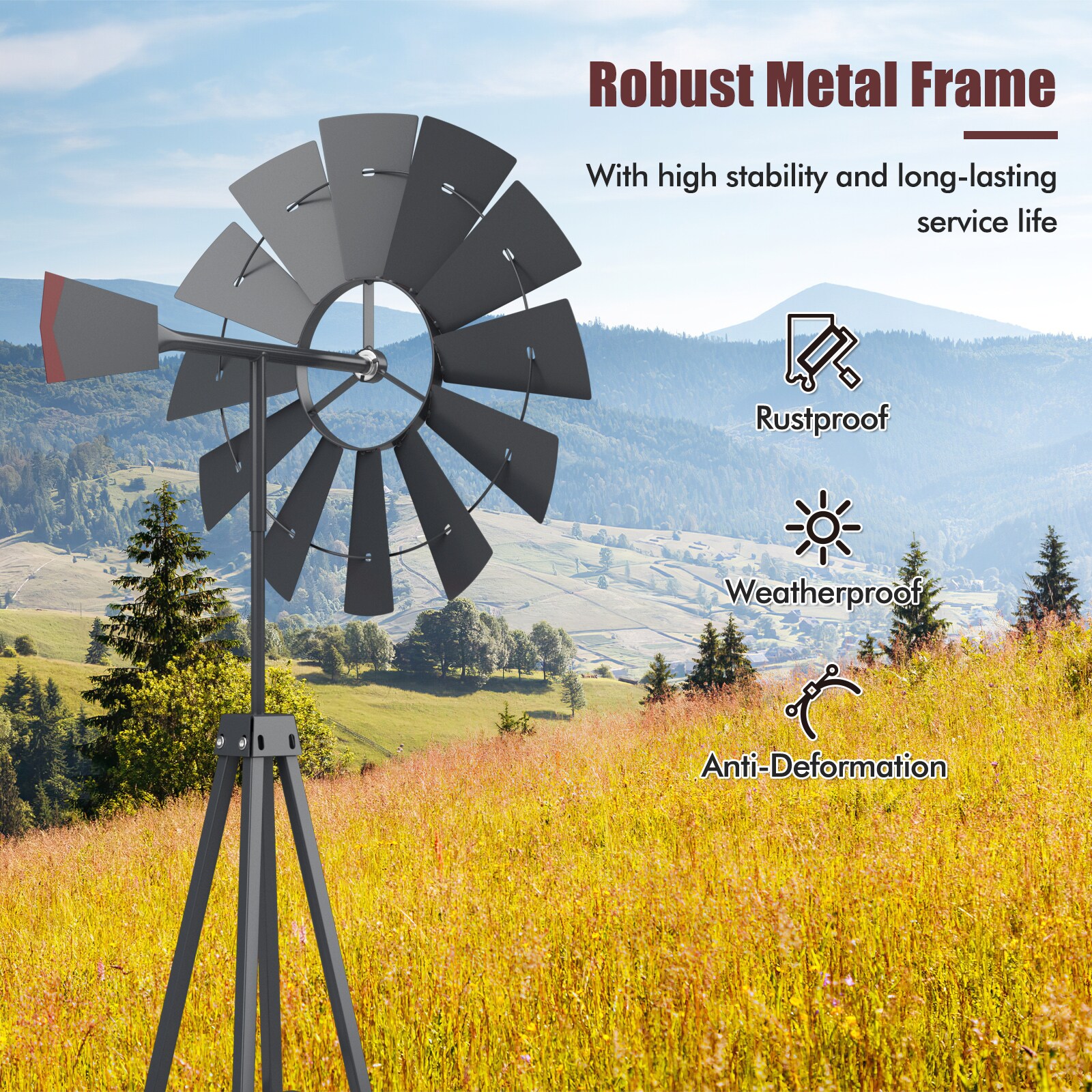 Slickblue D-CO-RG60507PO Decorative-Windmills - View #7