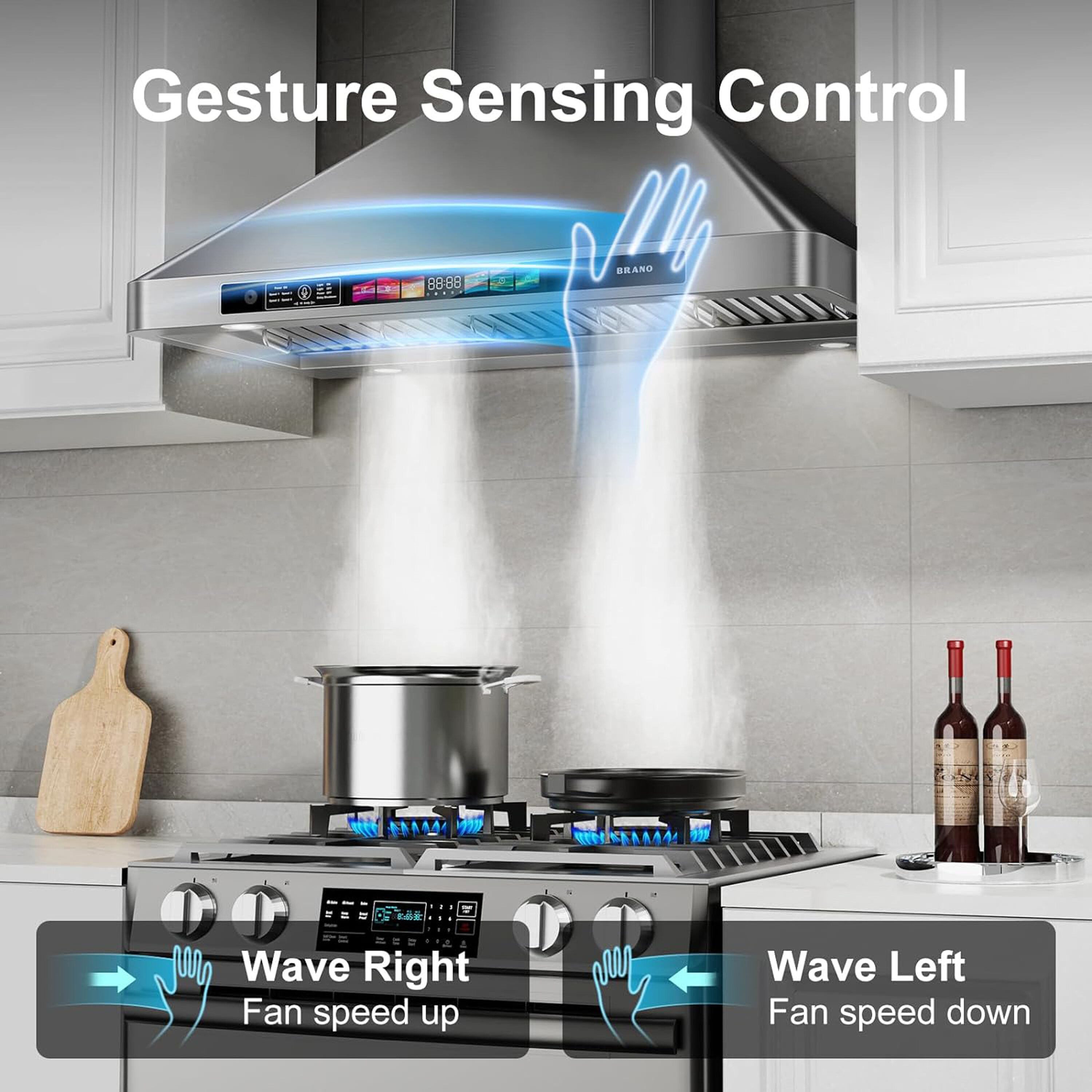 Damerin IU-RD11 Wall-Mounted-Range-Hoods - View #6