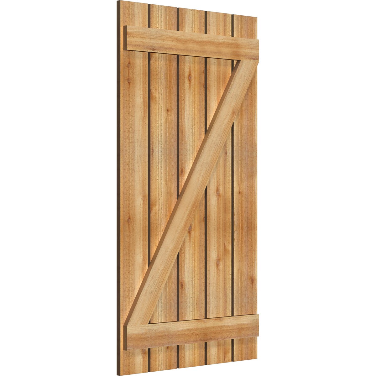 Ekena Millwork RBS06Z29X052RWR Exterior-Shutters - View #2