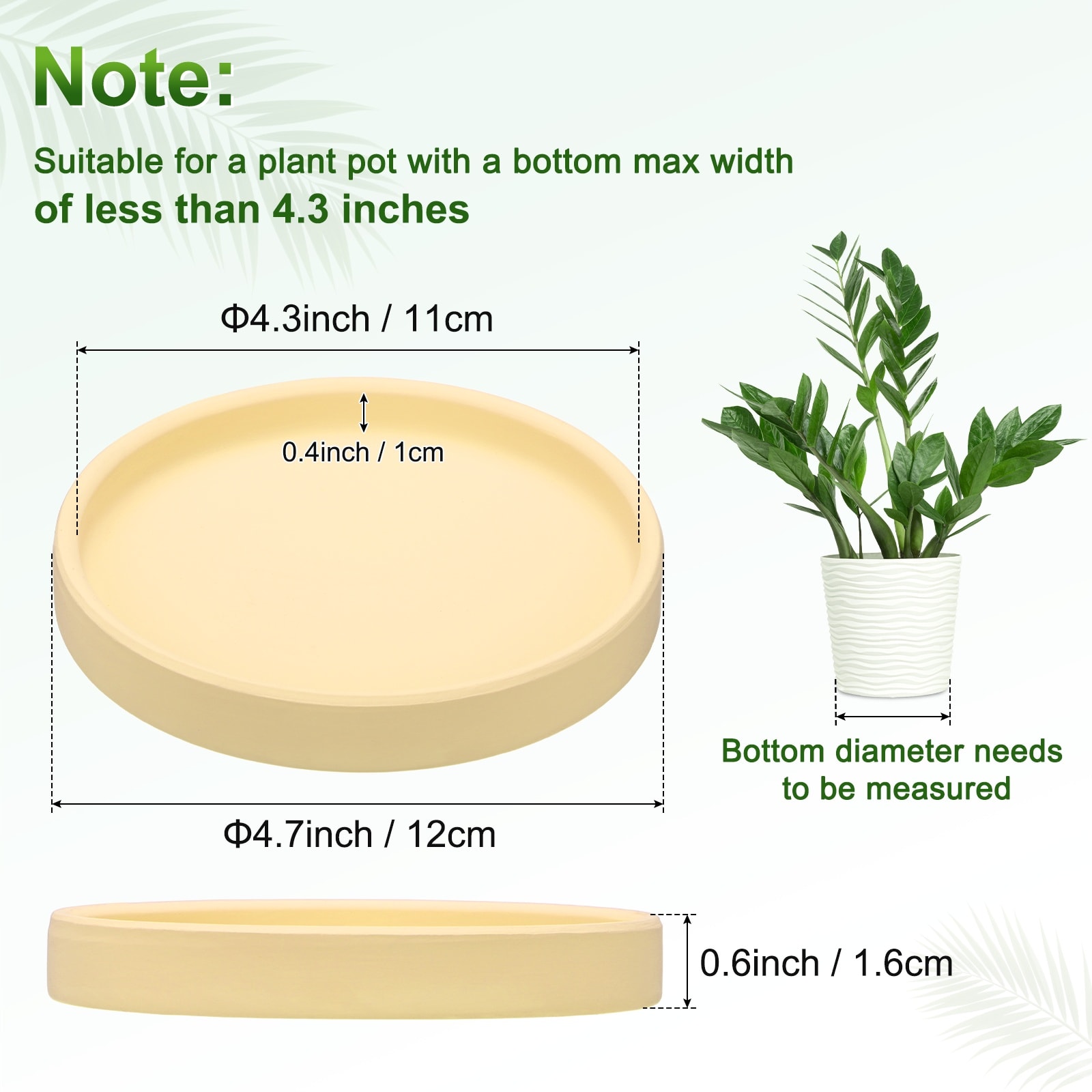 Unique Bargains S26081901UX1895 Plant-Saucers - View #3