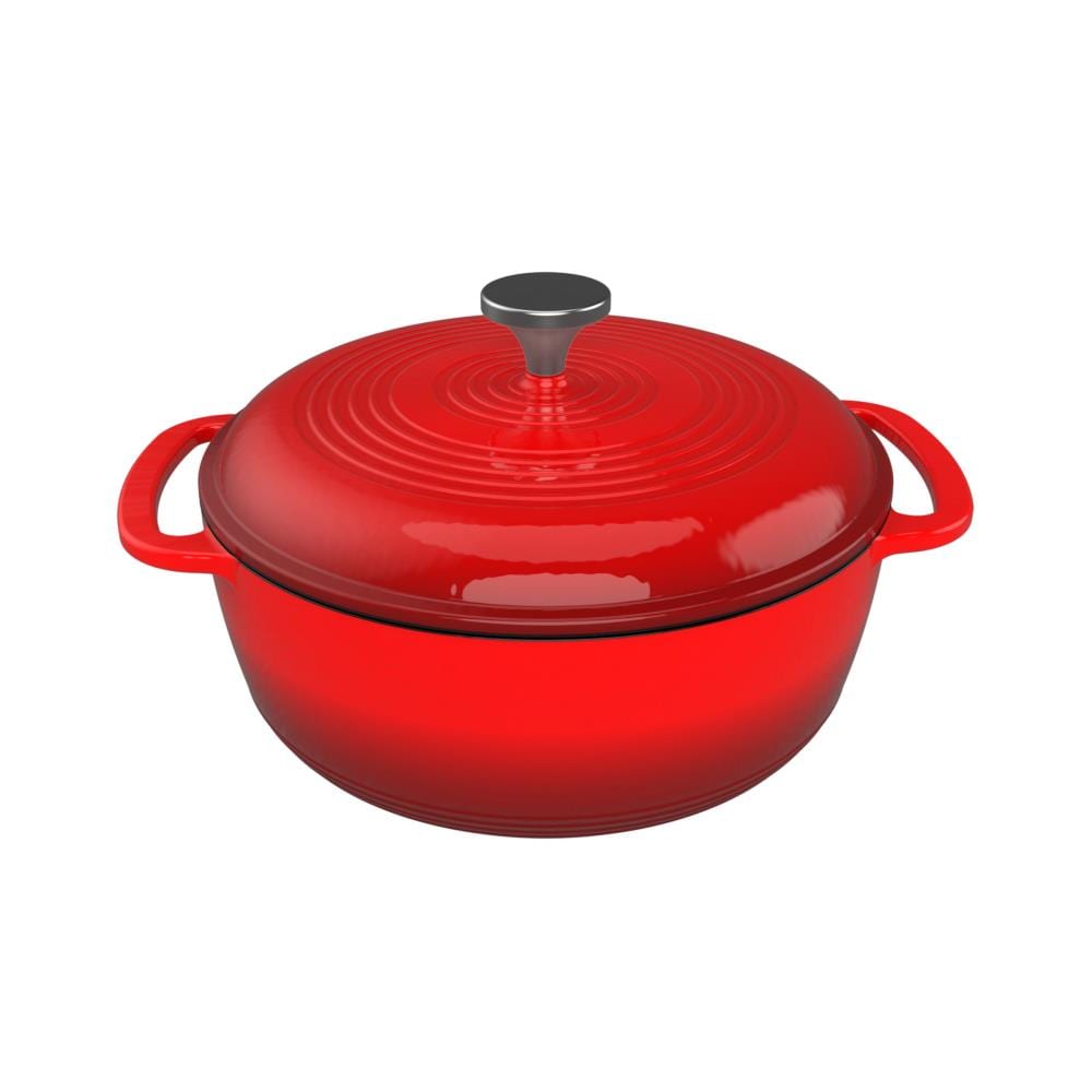 andere helpen Veraangenamen Hastings Home Cast Iron Dutch Oven with Lid-3 Quart Enamel Coated Pot for  Oven or Stovetop-For Soup, Chicken, Pot Roast and More-Kitchen Cookware by  Hastings Home in the Cooking Pots department at
